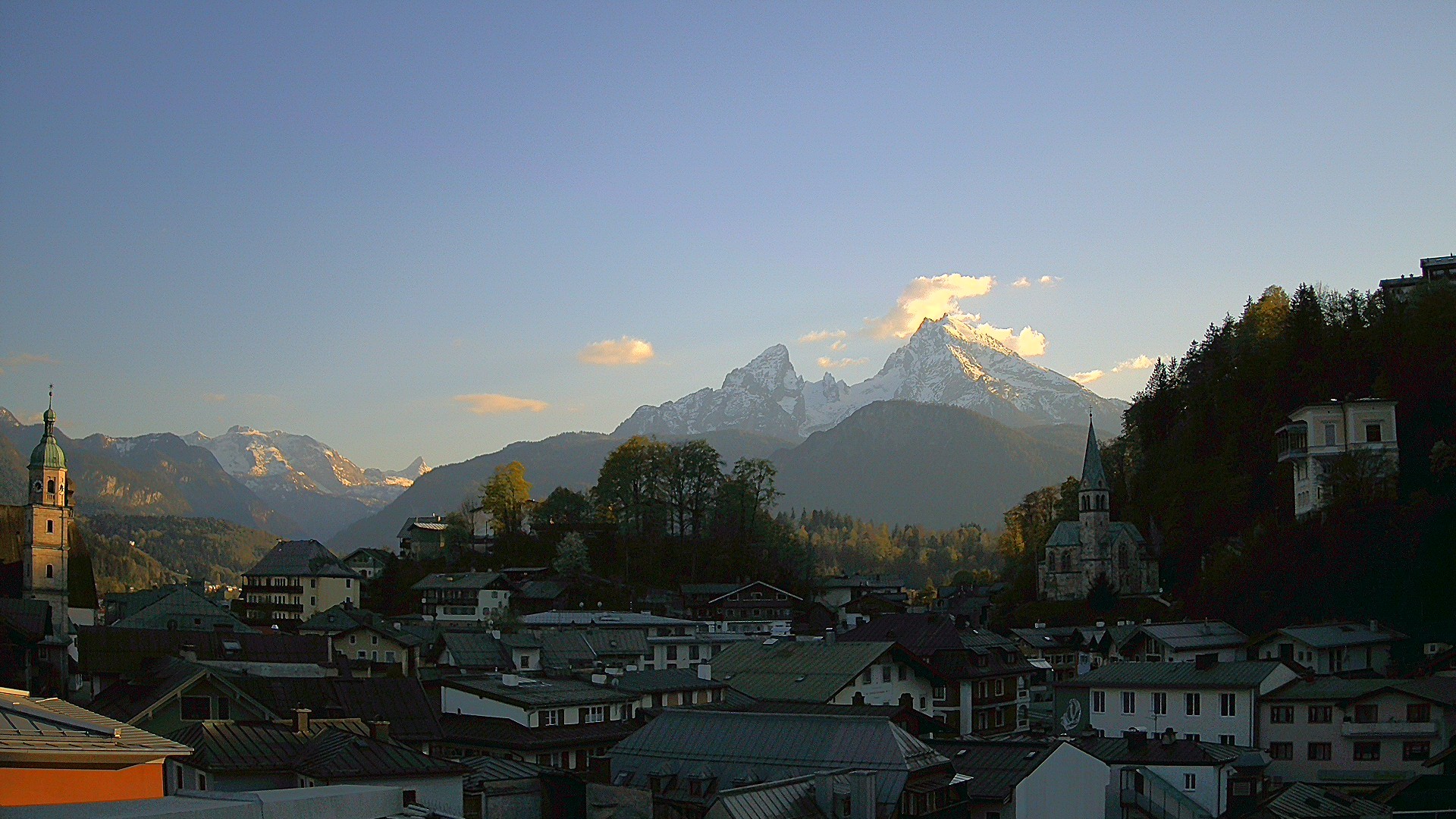 Archived image Webcam Berchtesgaden - City Centre