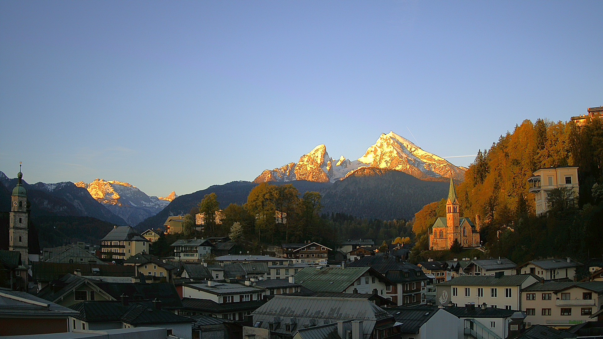 Archived image Webcam Berchtesgaden - City Centre