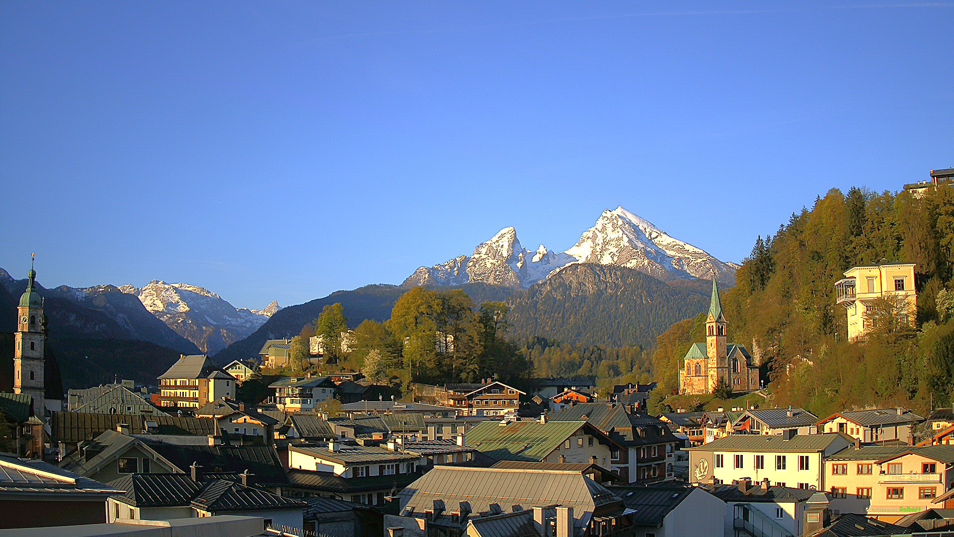 Archived image Webcam Berchtesgaden - City Centre