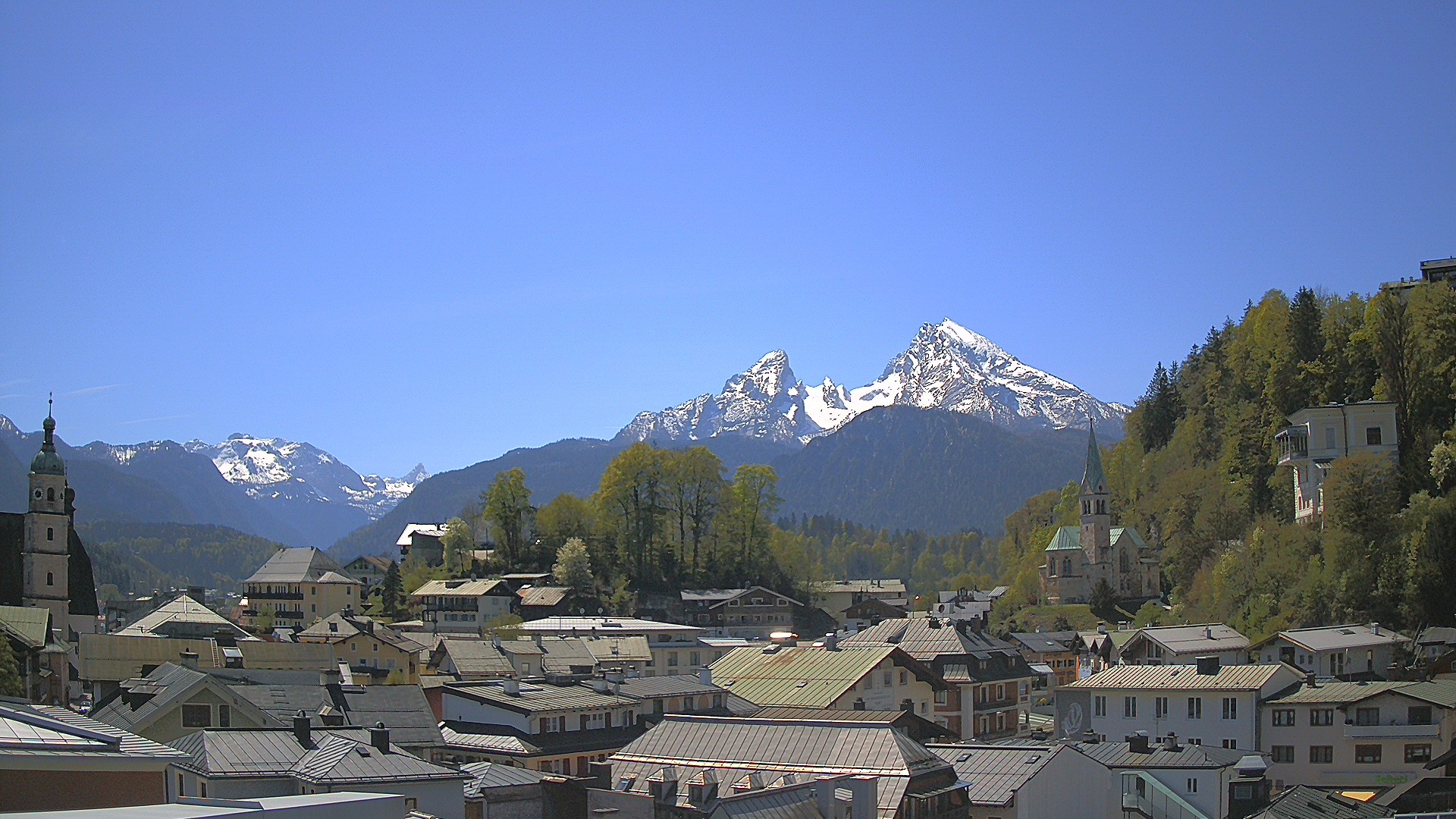 Archived image Webcam Berchtesgaden - City Centre