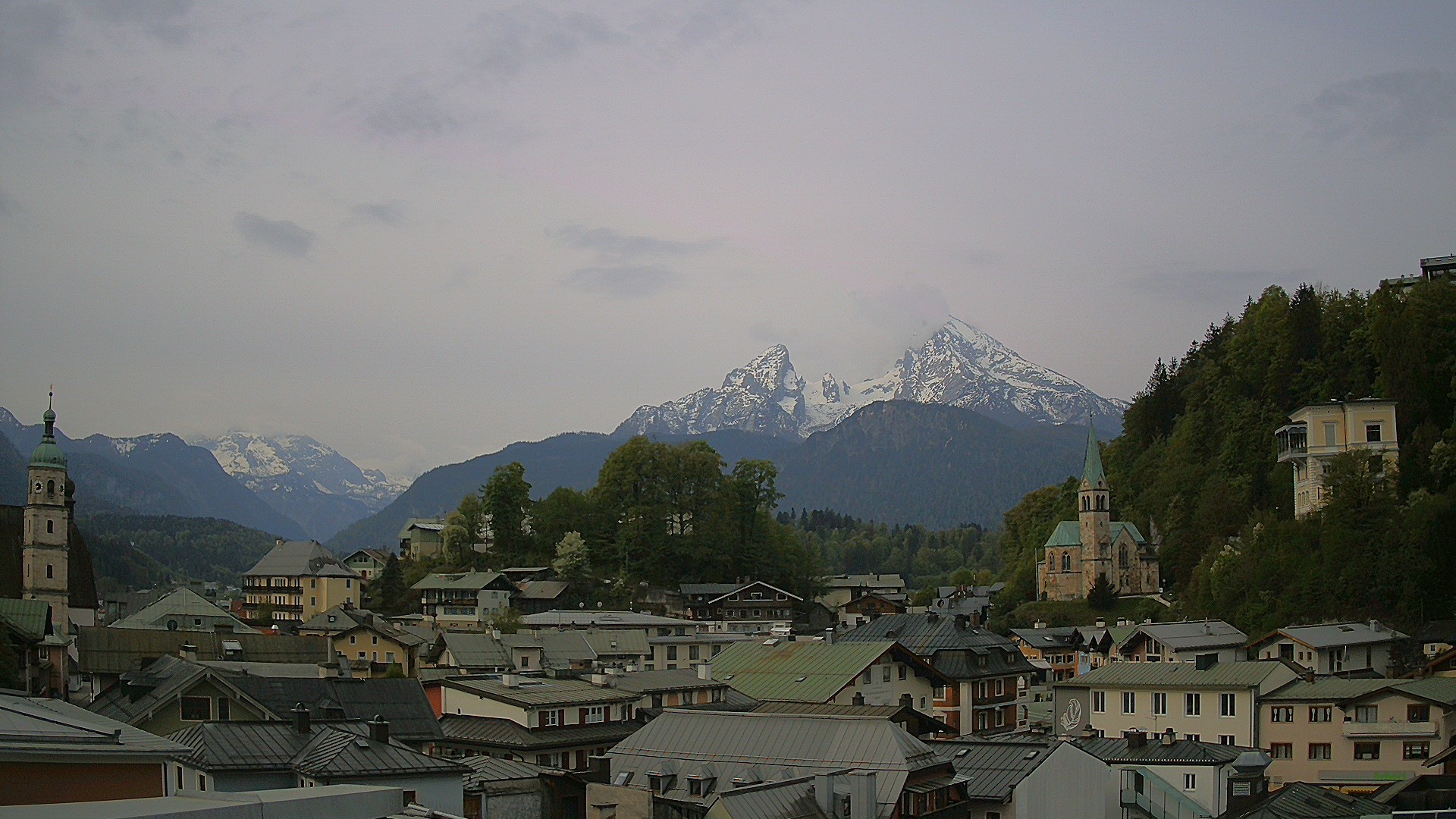 Archived image Webcam Berchtesgaden - City Centre