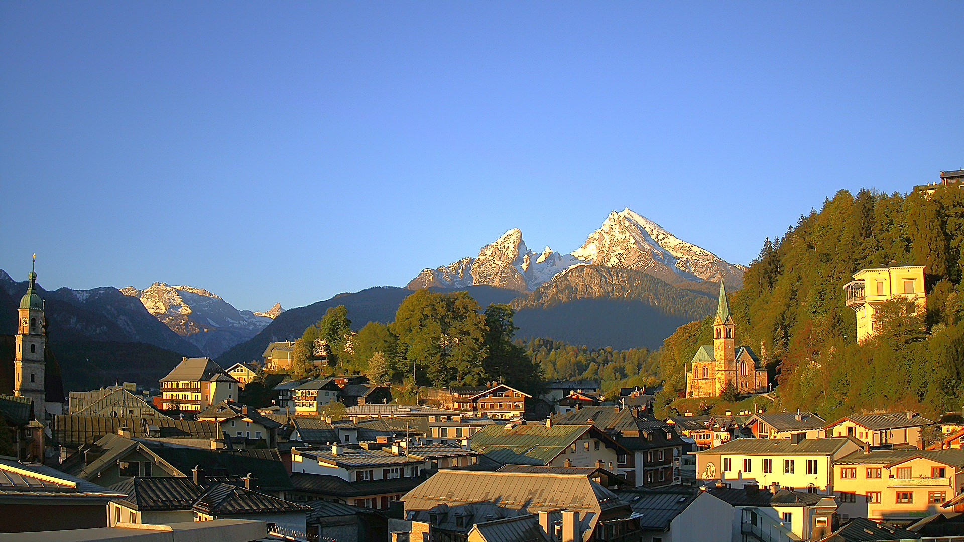Archived image Webcam Berchtesgaden - City Centre