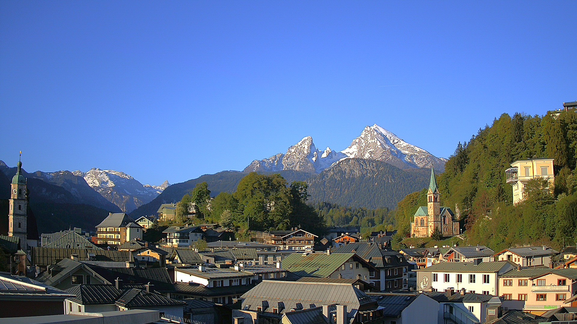 Archived image Webcam Berchtesgaden - City Centre