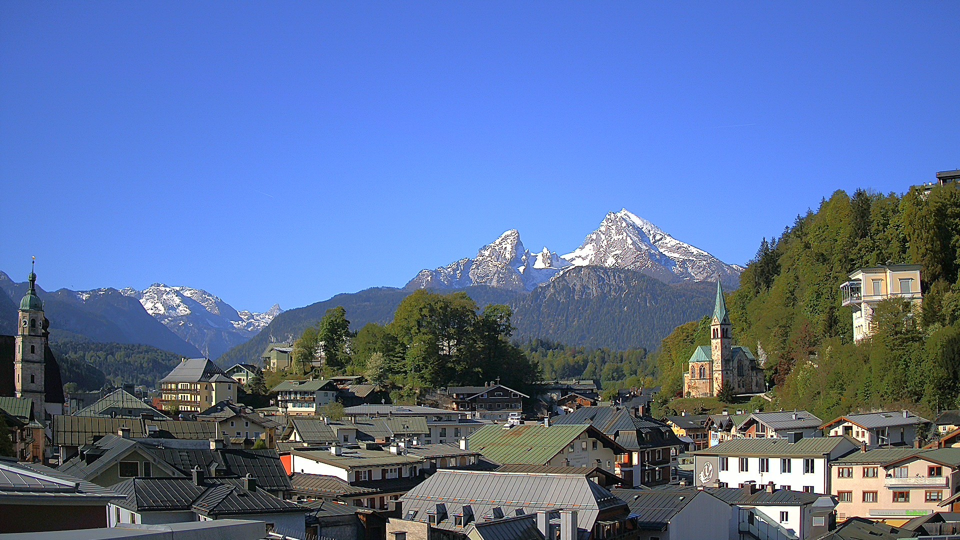 Archived image Webcam Berchtesgaden - City Centre