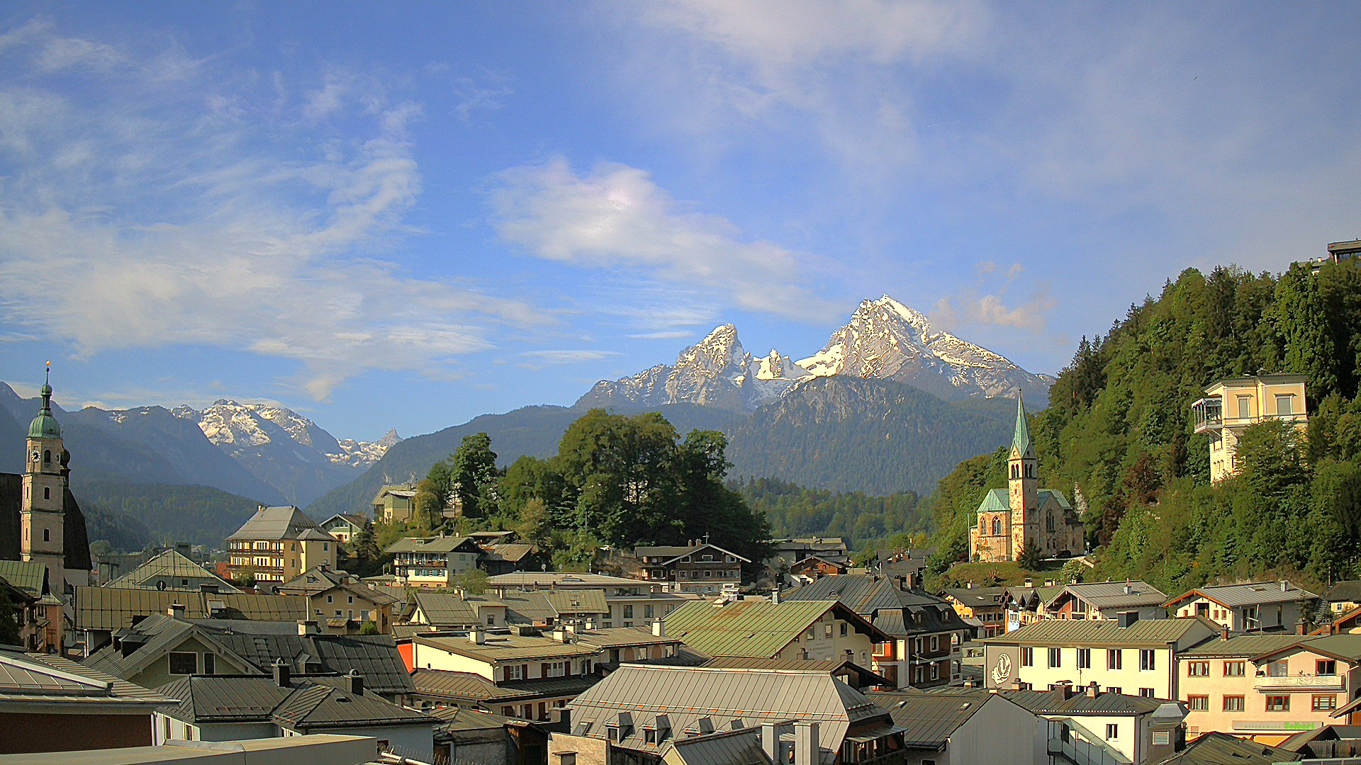 Archived image Webcam Berchtesgaden - City Centre