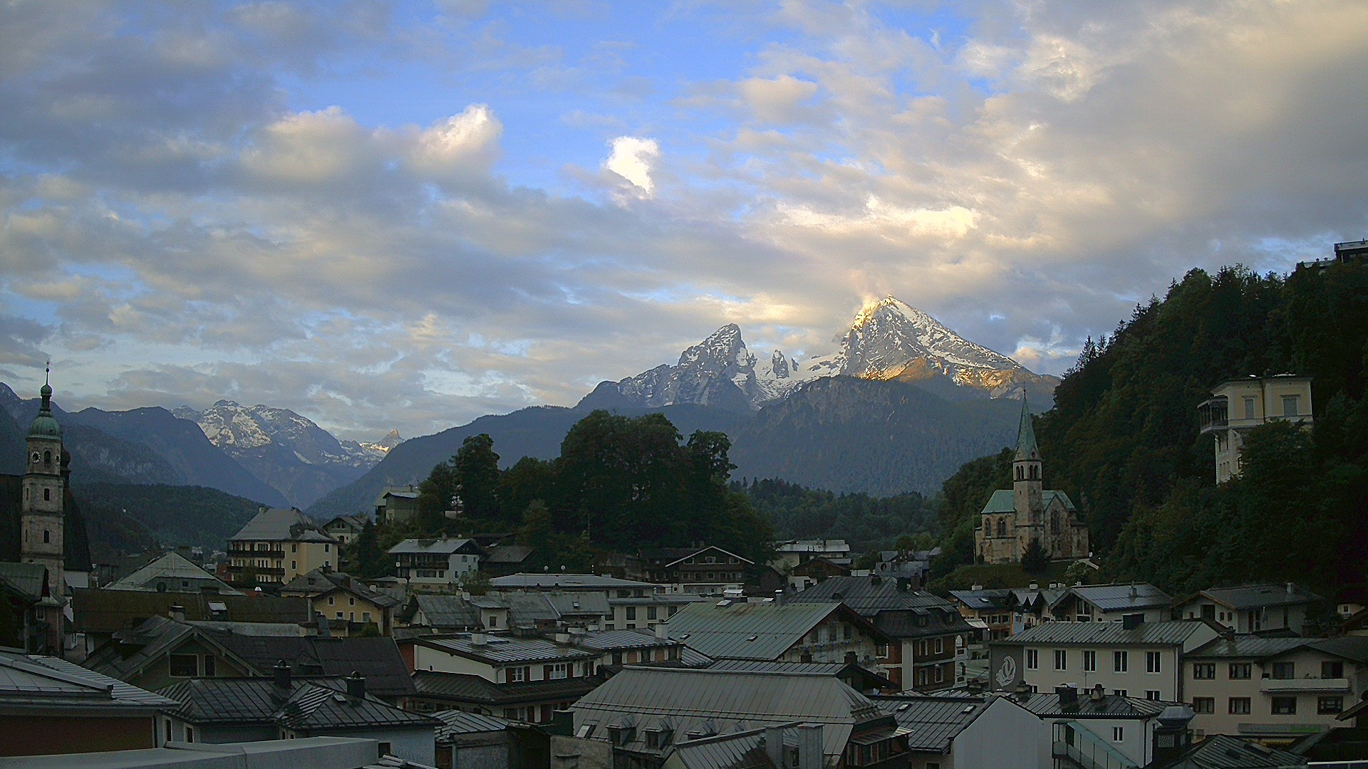 Archived image Webcam Berchtesgaden - City Centre