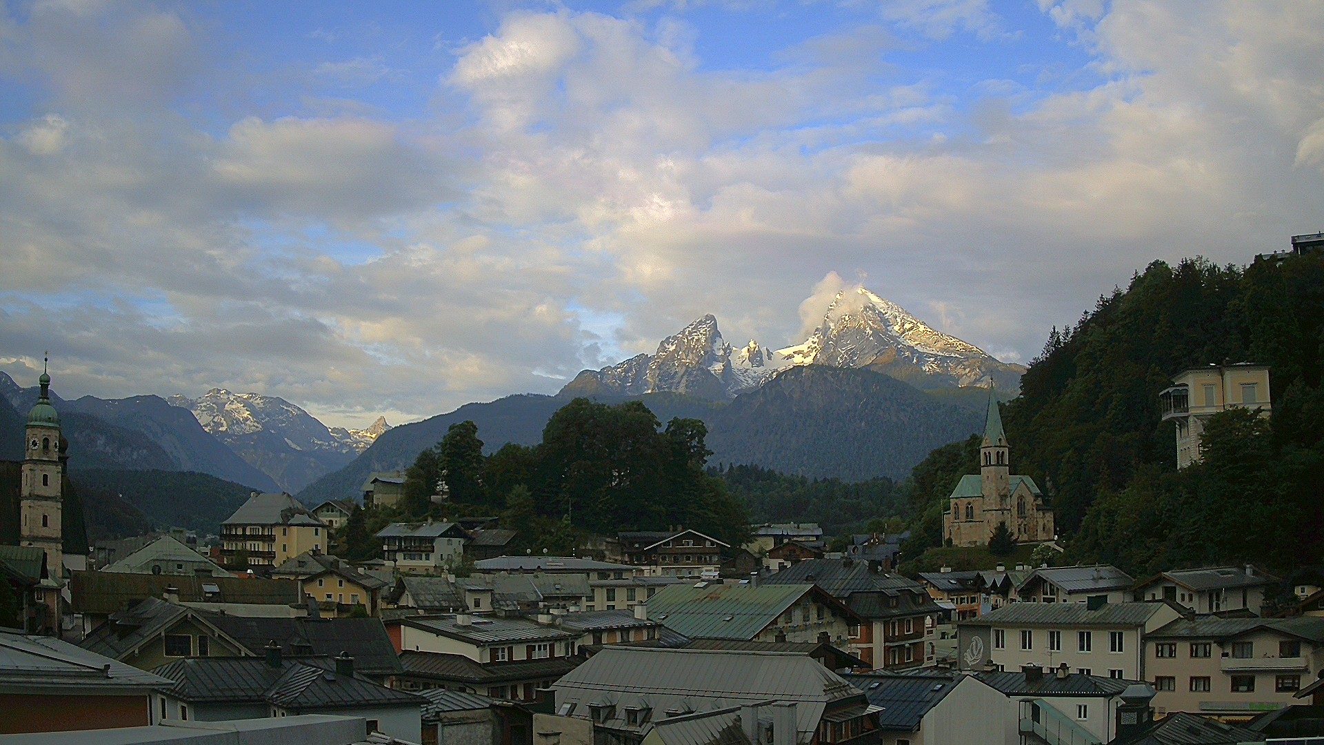 Archived image Webcam Berchtesgaden - City Centre