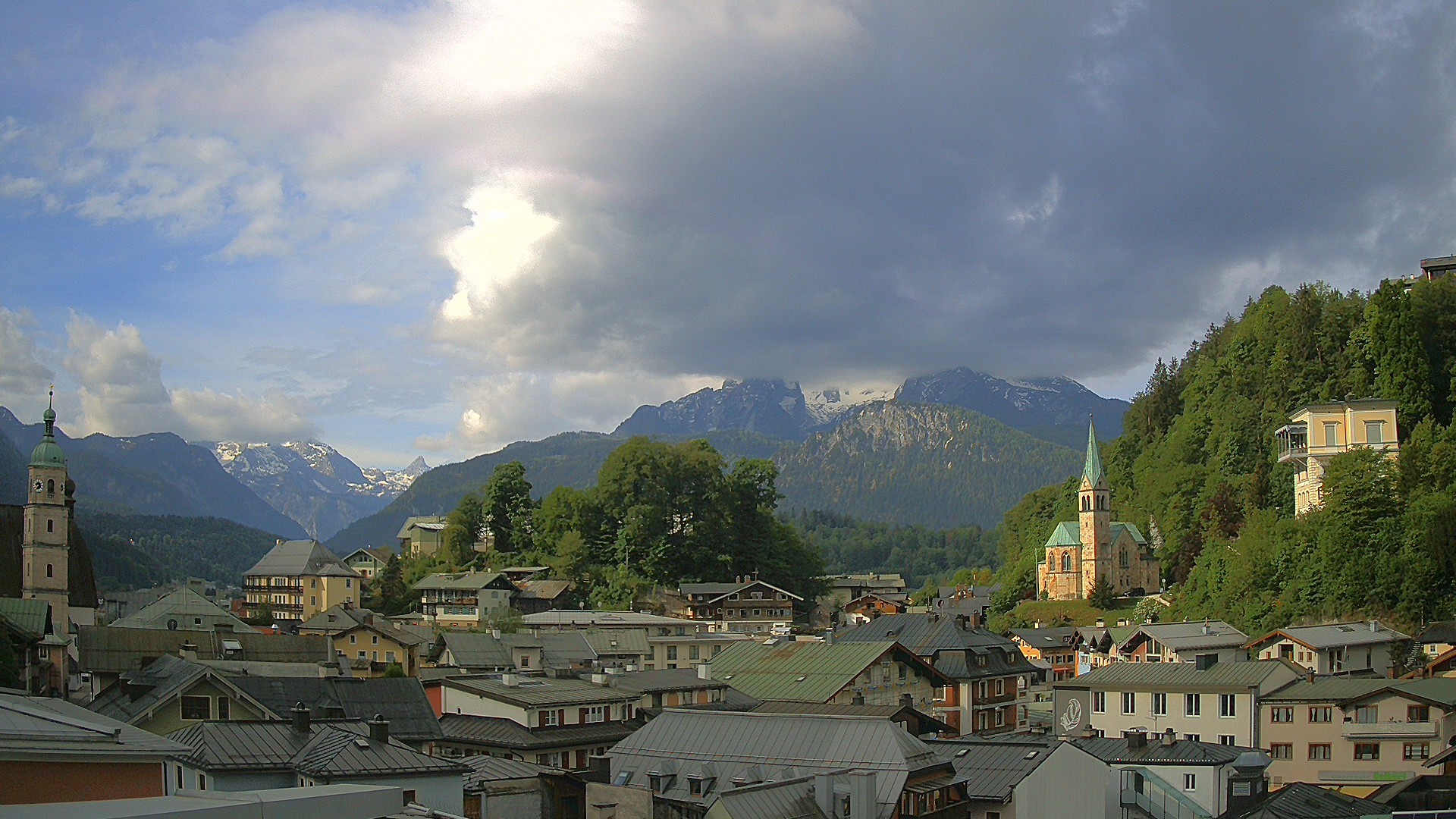 Archived image Webcam Berchtesgaden - City Centre