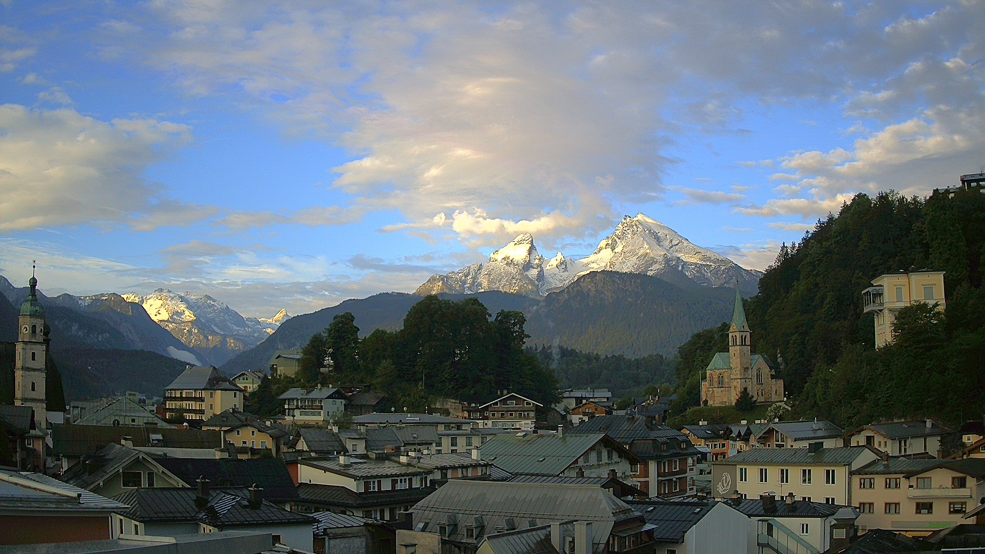 Archived image Webcam Berchtesgaden - City Centre