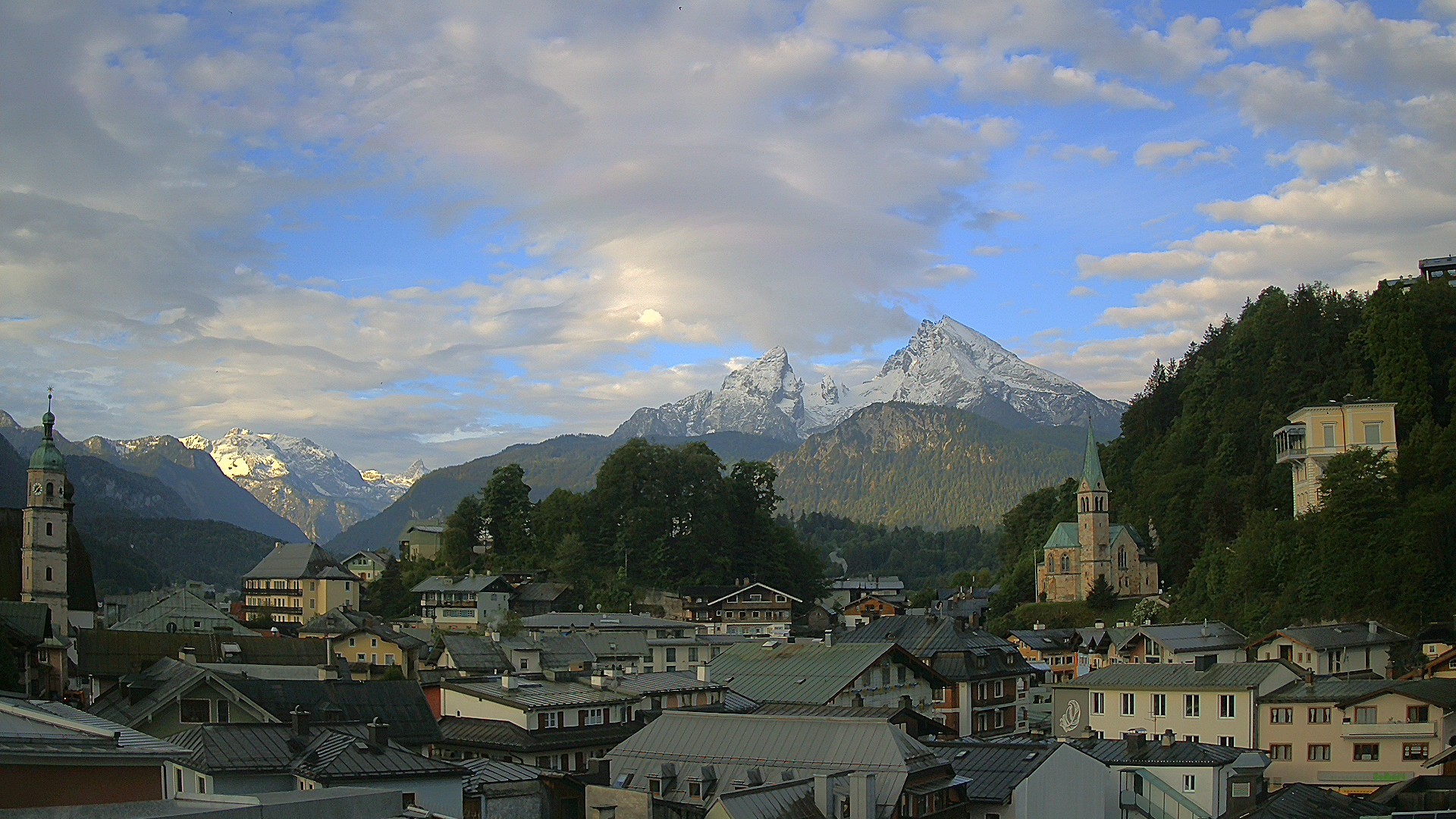 Archived image Webcam Berchtesgaden - City Centre