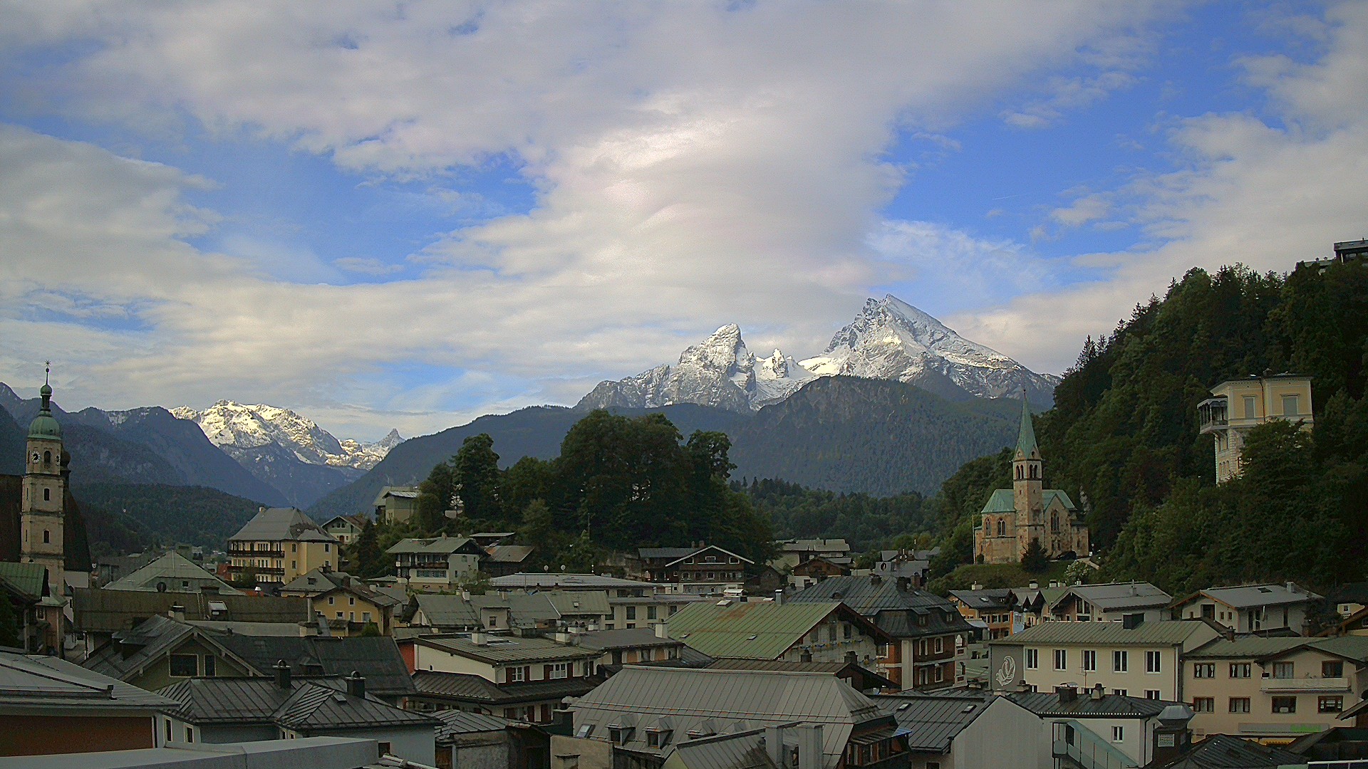 Archived image Webcam Berchtesgaden - City Centre