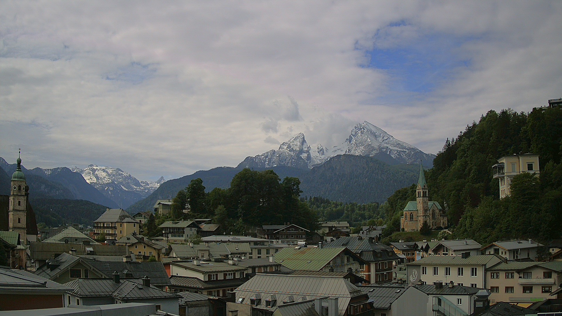 Archived image Webcam Berchtesgaden - City Centre