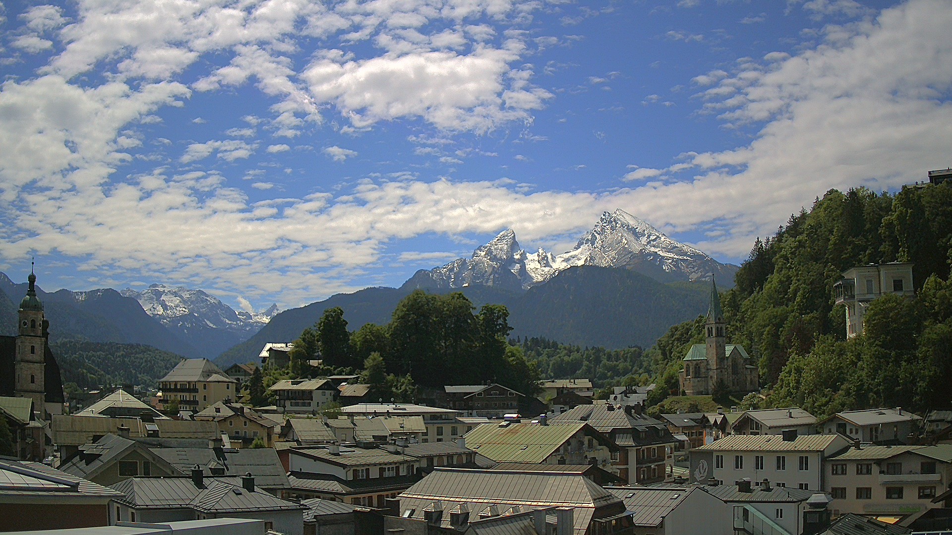 Archived image Webcam Berchtesgaden - City Centre