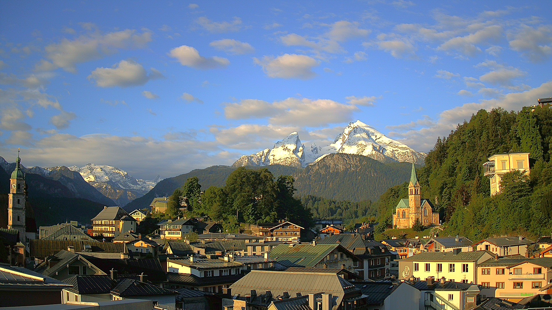 Archived image Webcam Berchtesgaden - City Centre