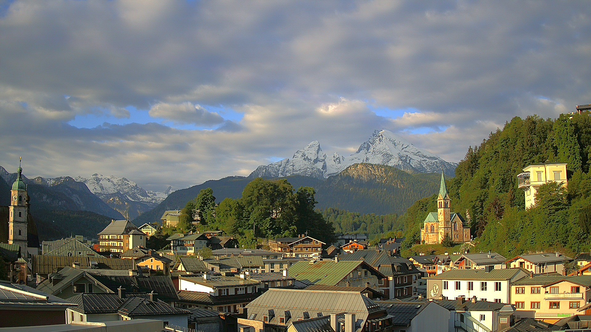 Archived image Webcam Berchtesgaden - City Centre