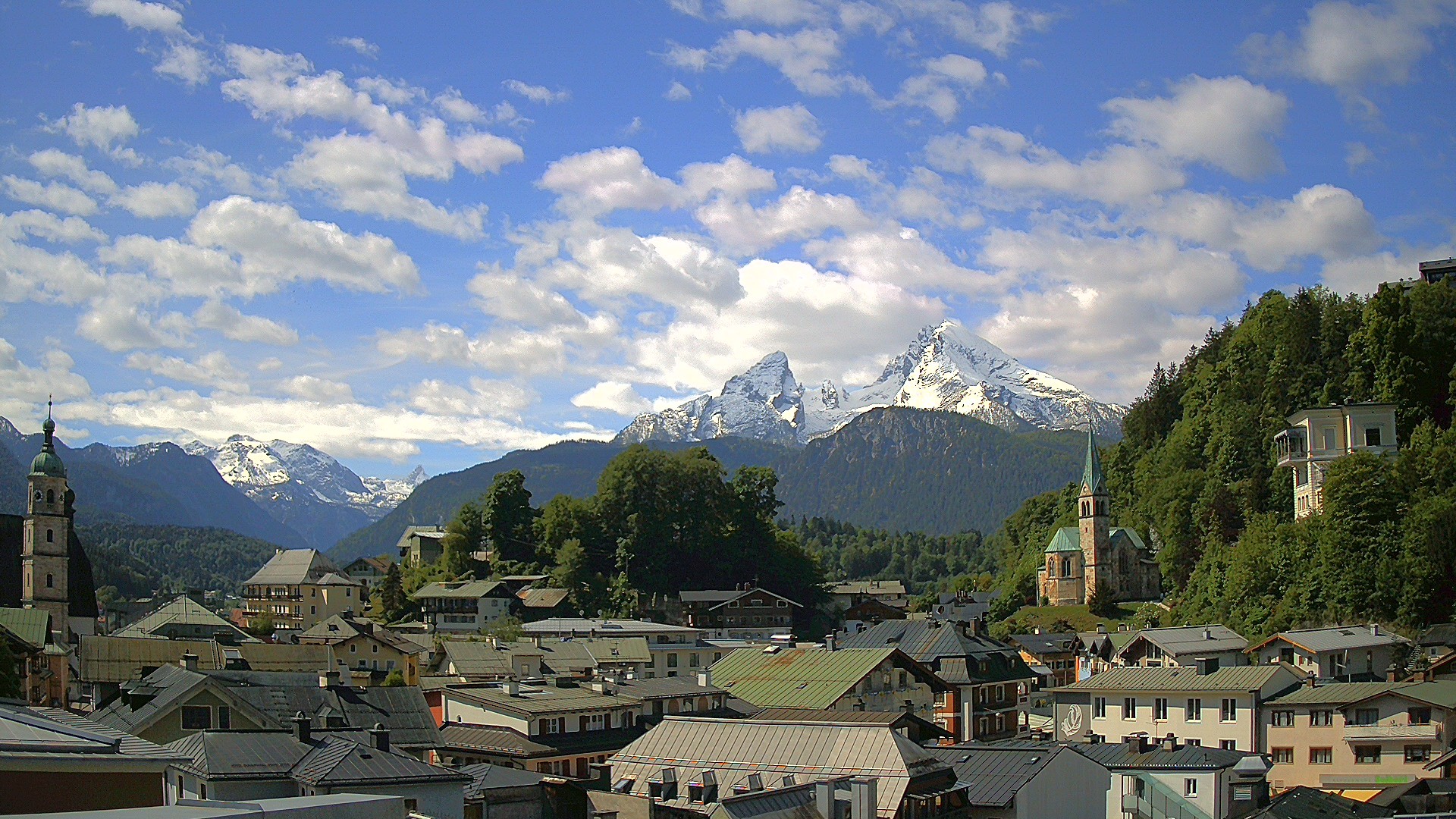 Archived image Webcam Berchtesgaden - City Centre