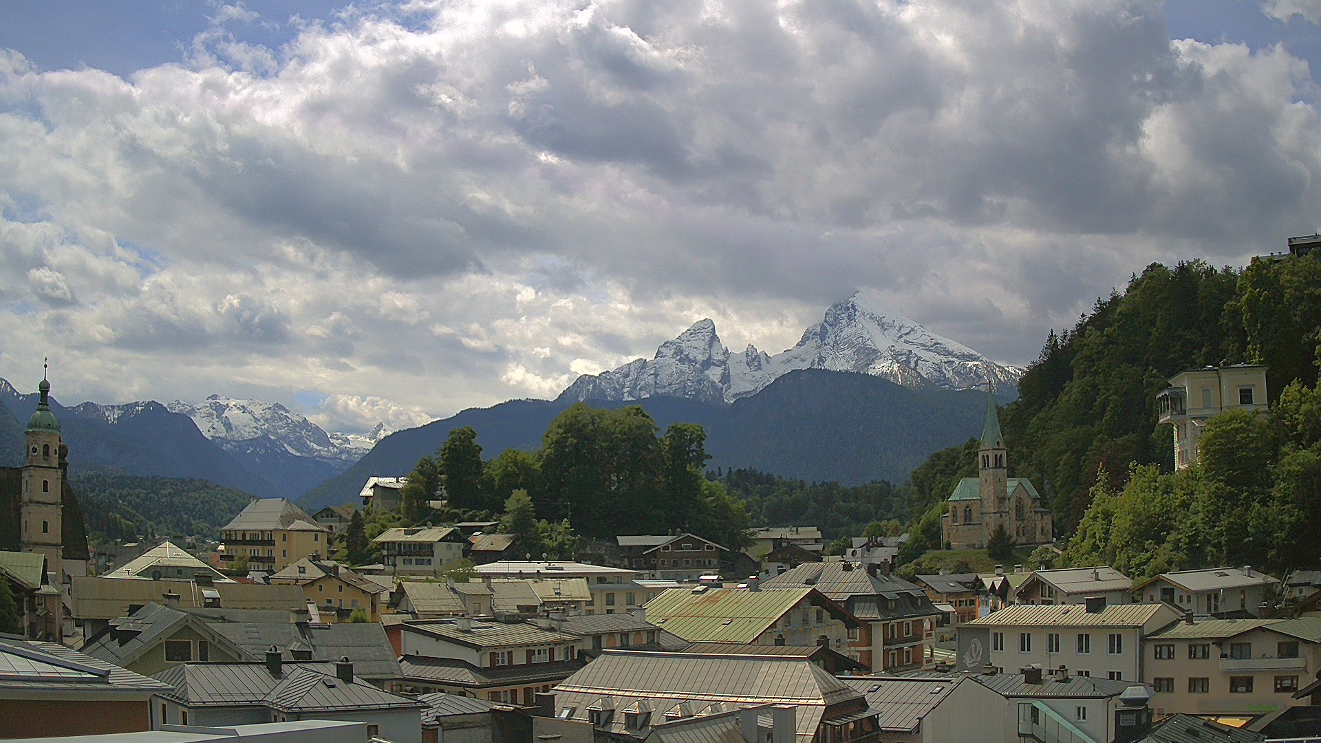 Archived image Webcam Berchtesgaden - City Centre