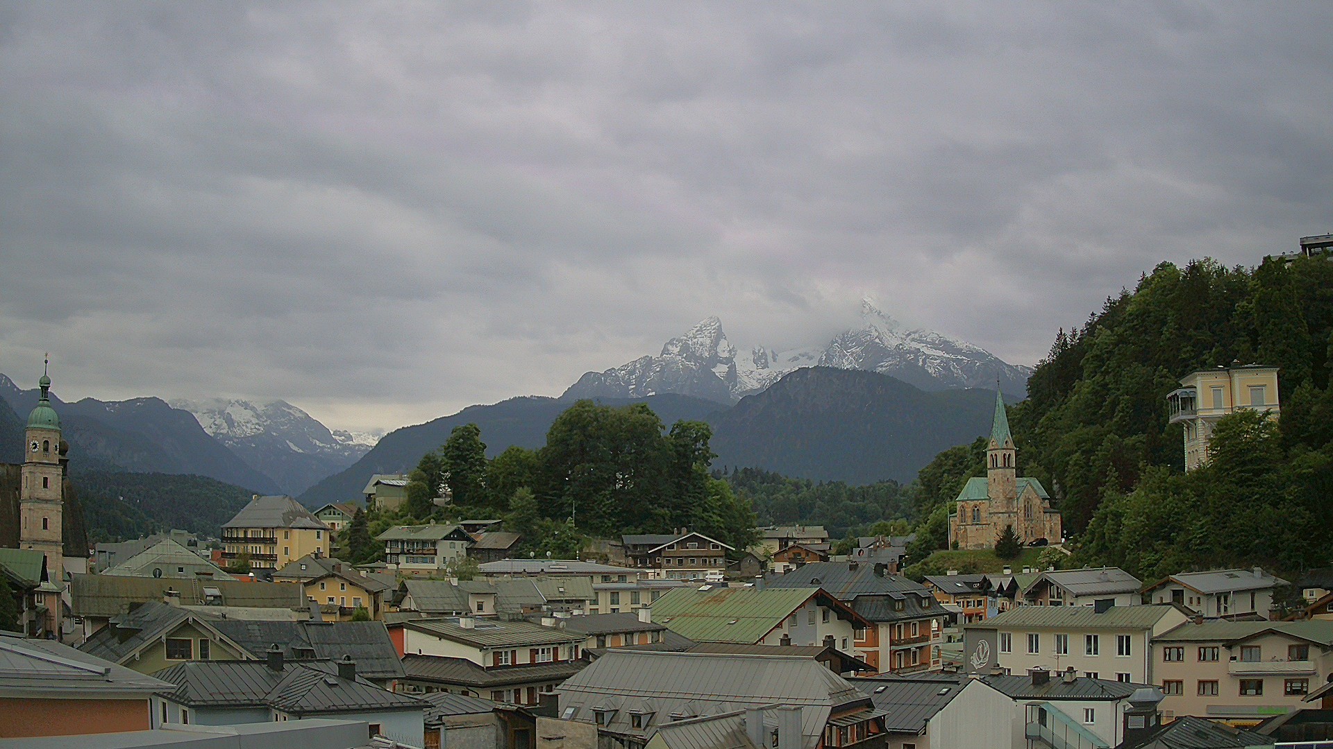 Archived image Webcam Berchtesgaden - City Centre