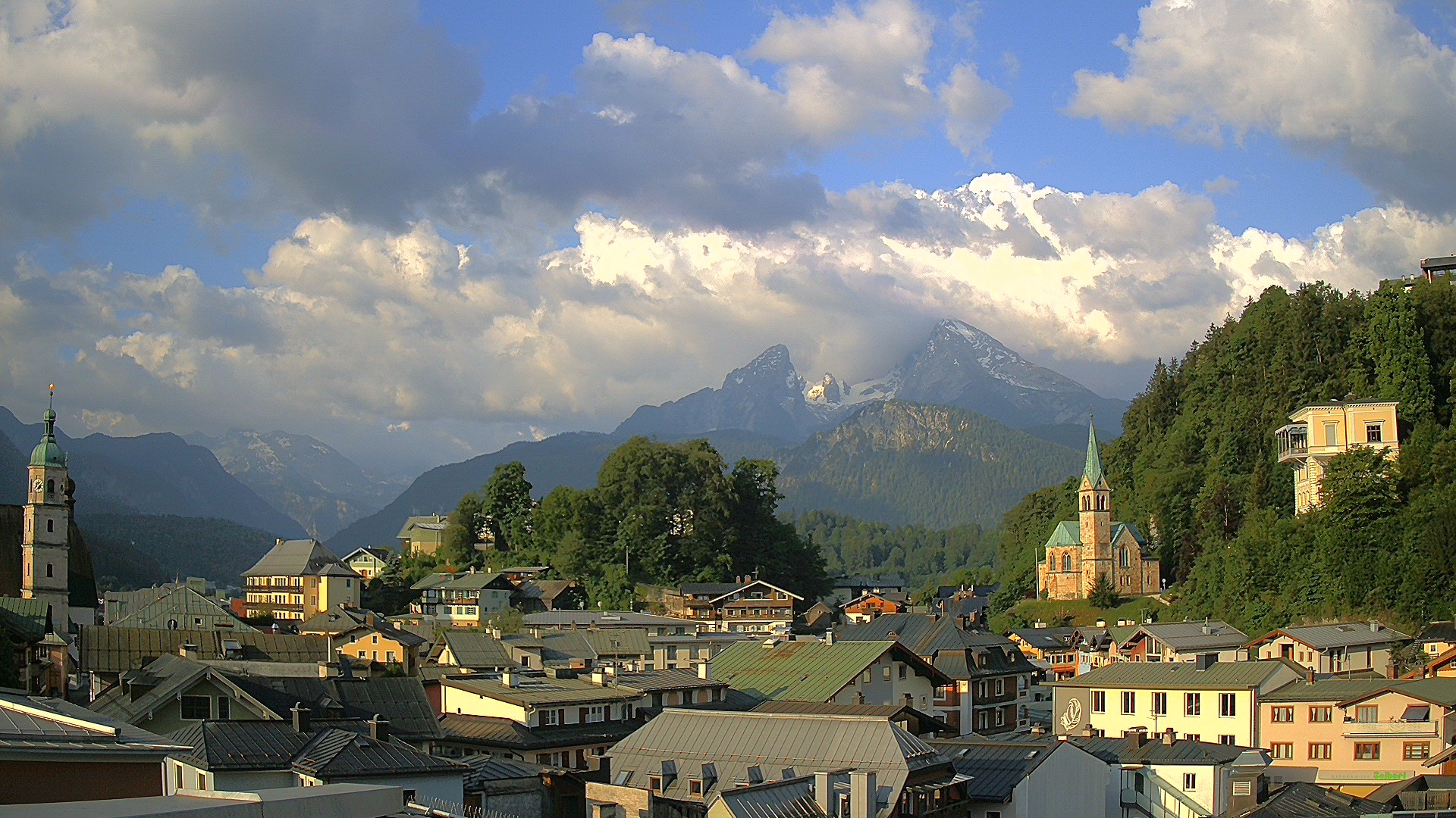 Archived image Webcam Berchtesgaden - City Centre