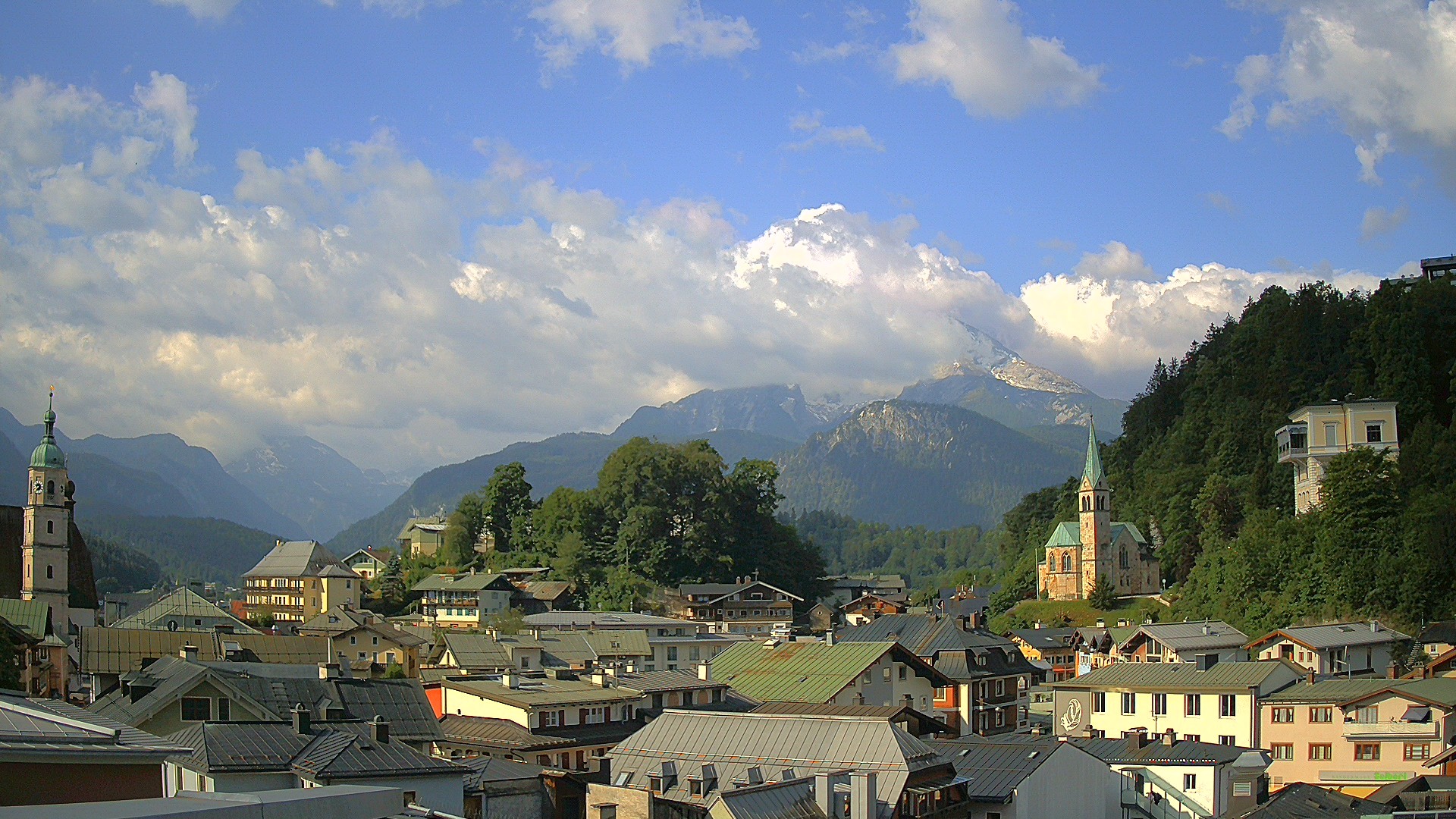 Archived image Webcam Berchtesgaden - City Centre