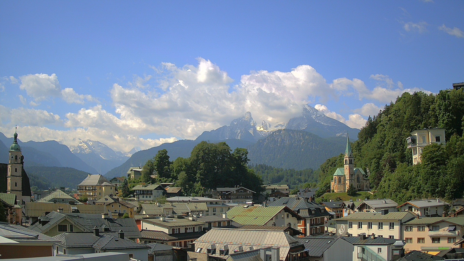 Archived image Webcam Berchtesgaden - City Centre