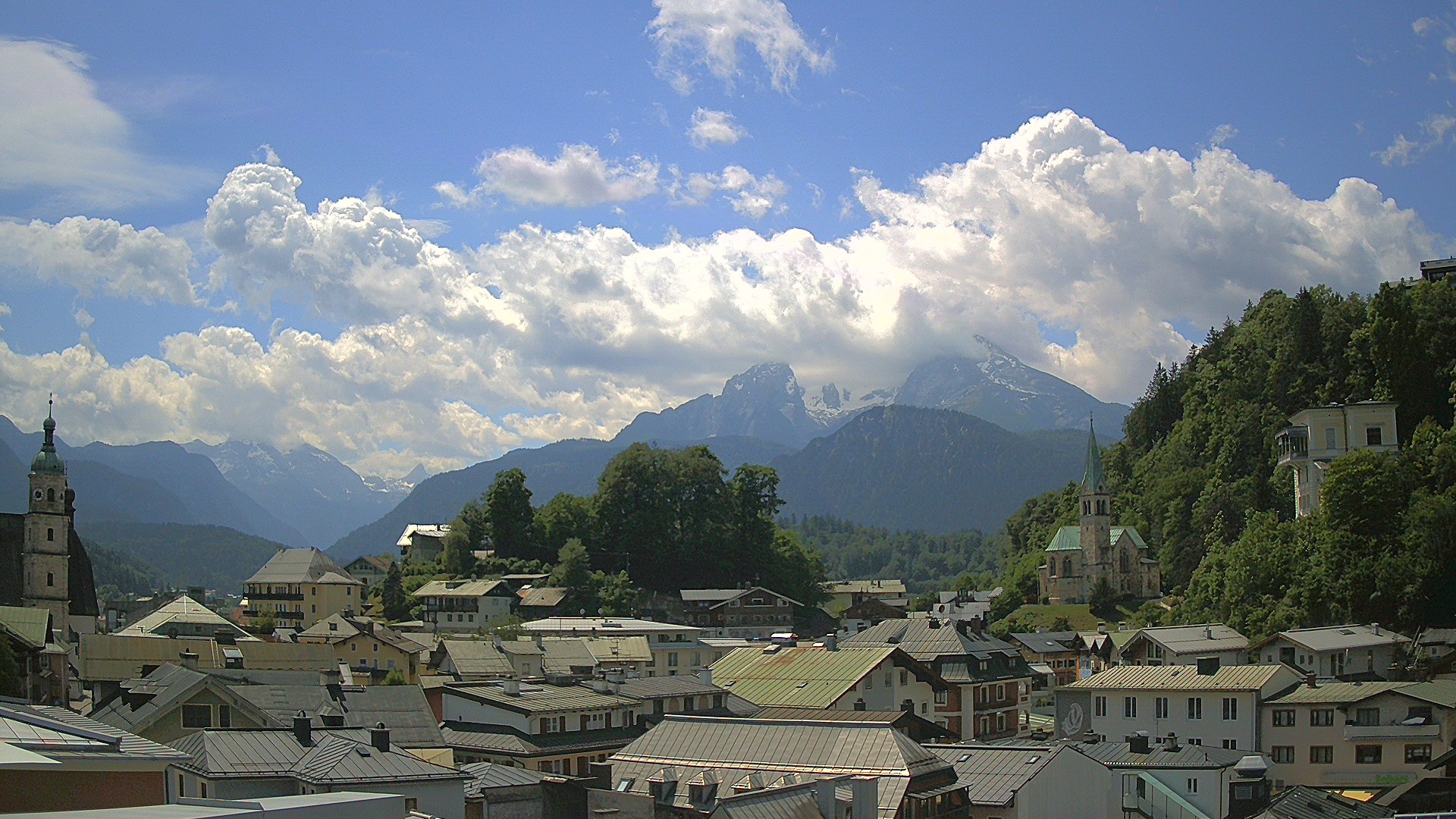 Archived image Webcam Berchtesgaden - City Centre