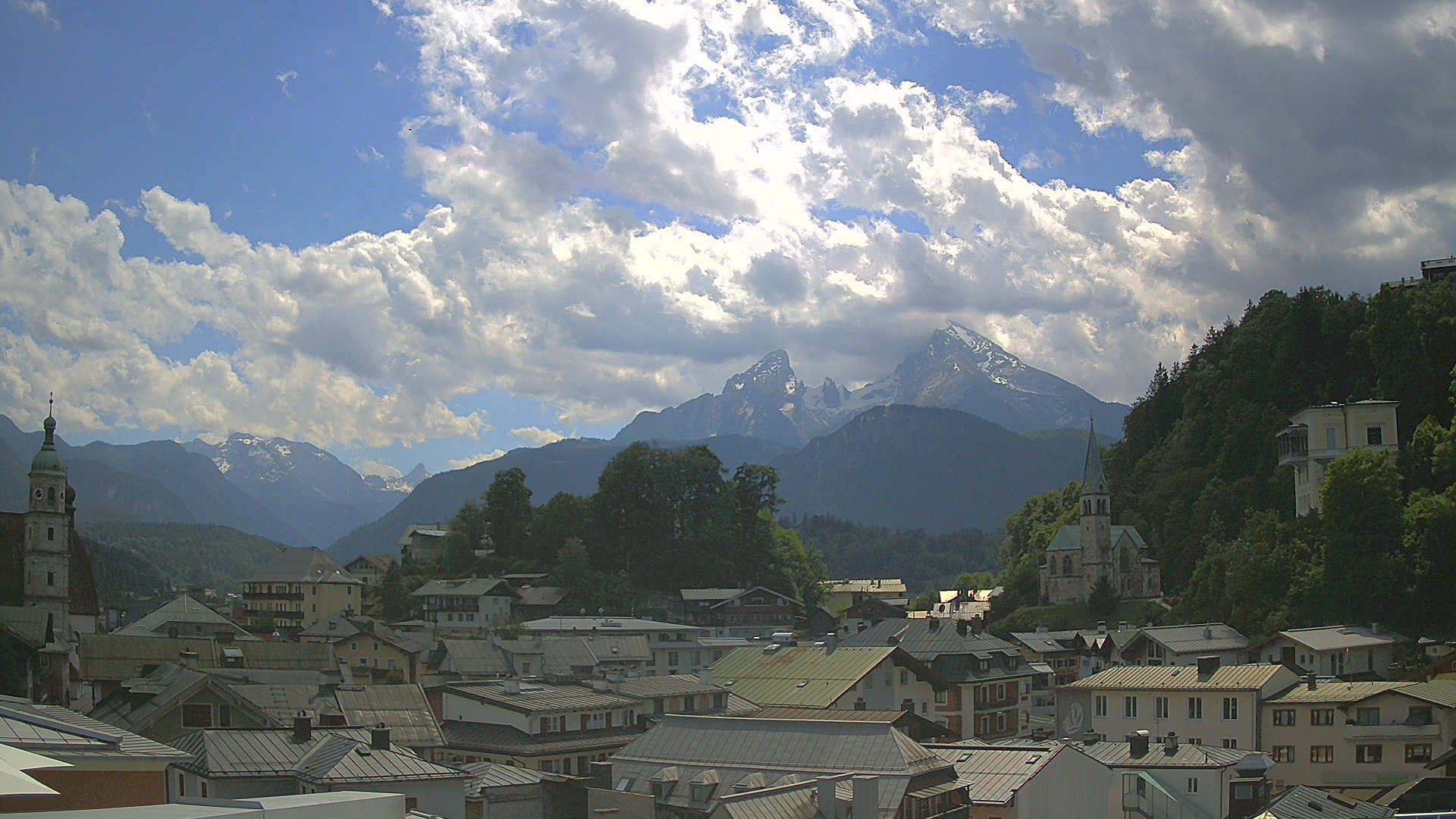 Archived image Webcam Berchtesgaden - City Centre