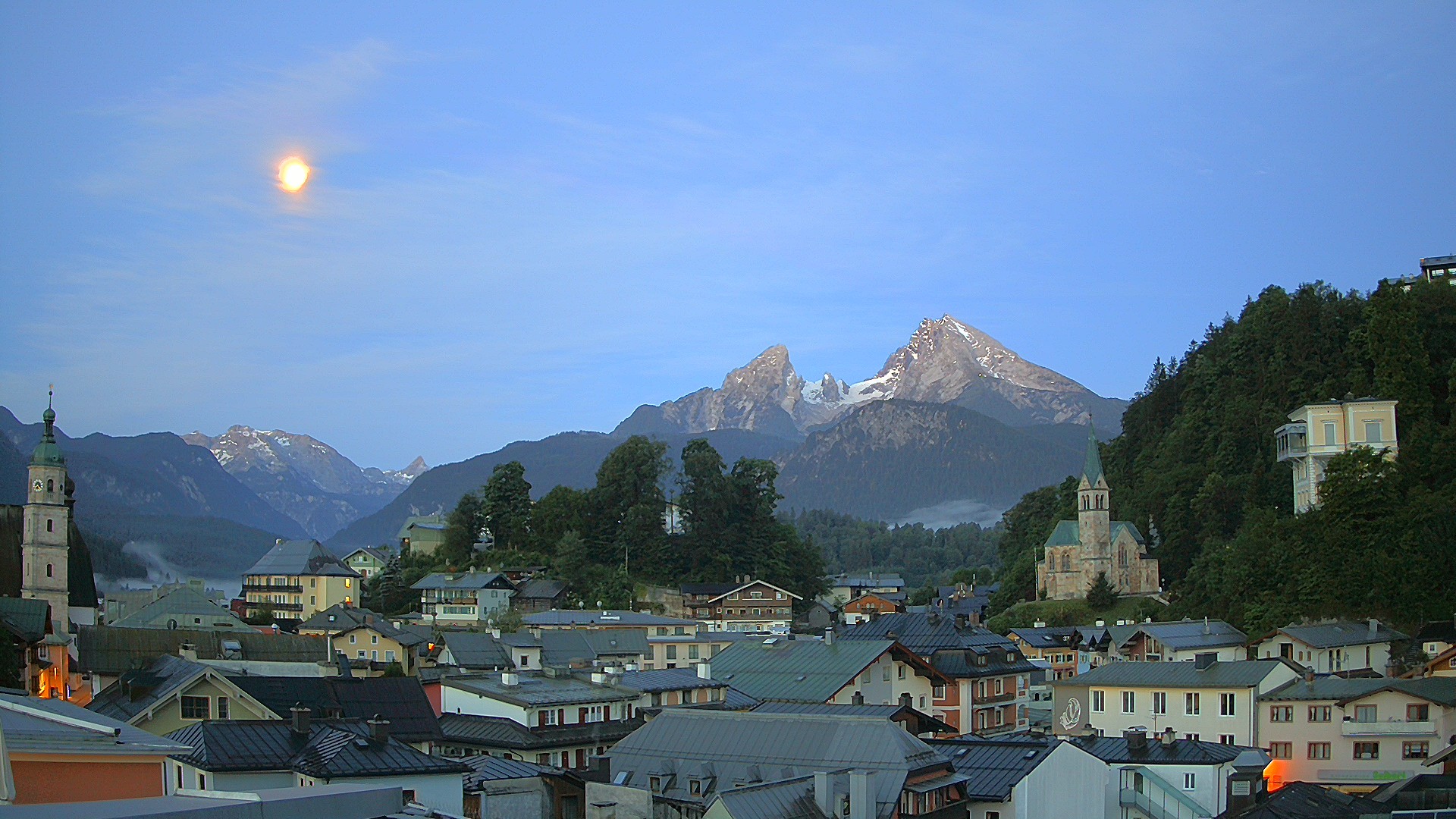 Archived image Webcam Berchtesgaden - City Centre