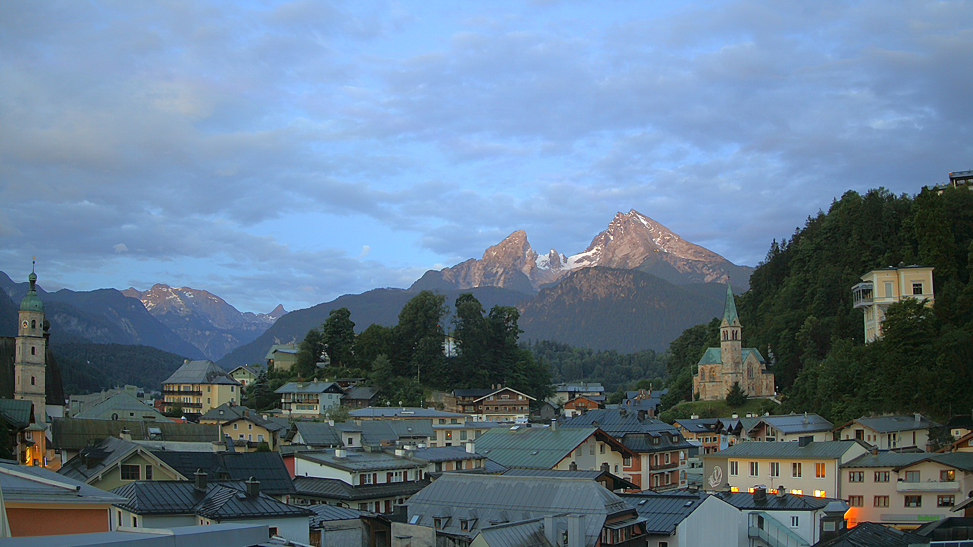 Archived image Webcam Berchtesgaden - City Centre