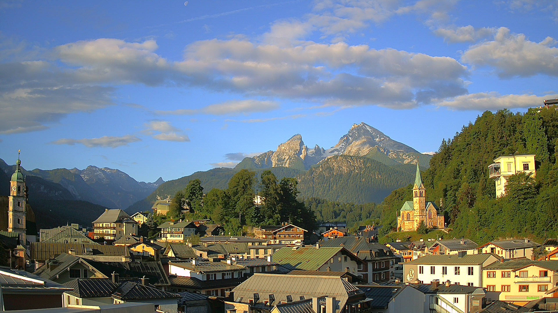 Archived image Webcam Berchtesgaden - City Centre