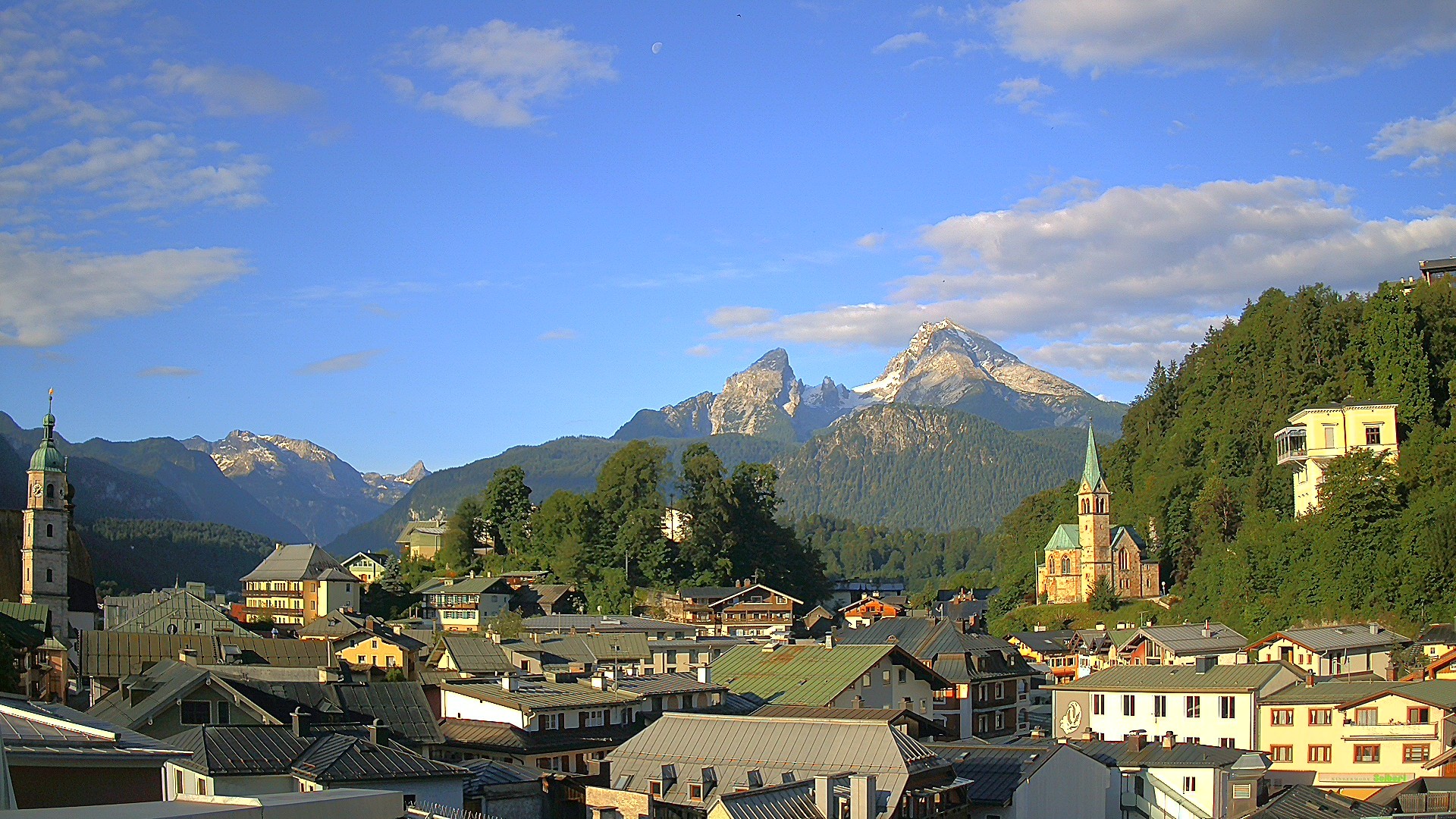 Archived image Webcam Berchtesgaden - City Centre