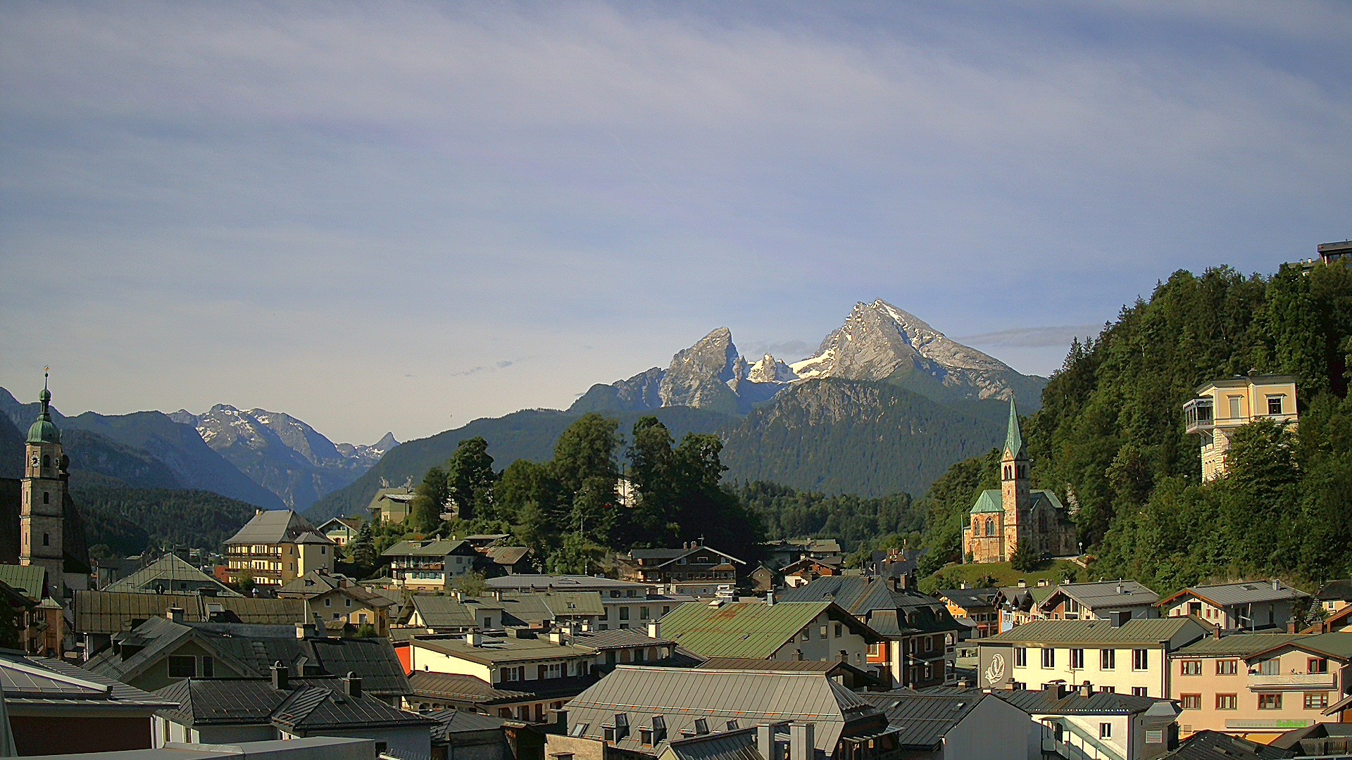 Archived image Webcam Berchtesgaden - City Centre