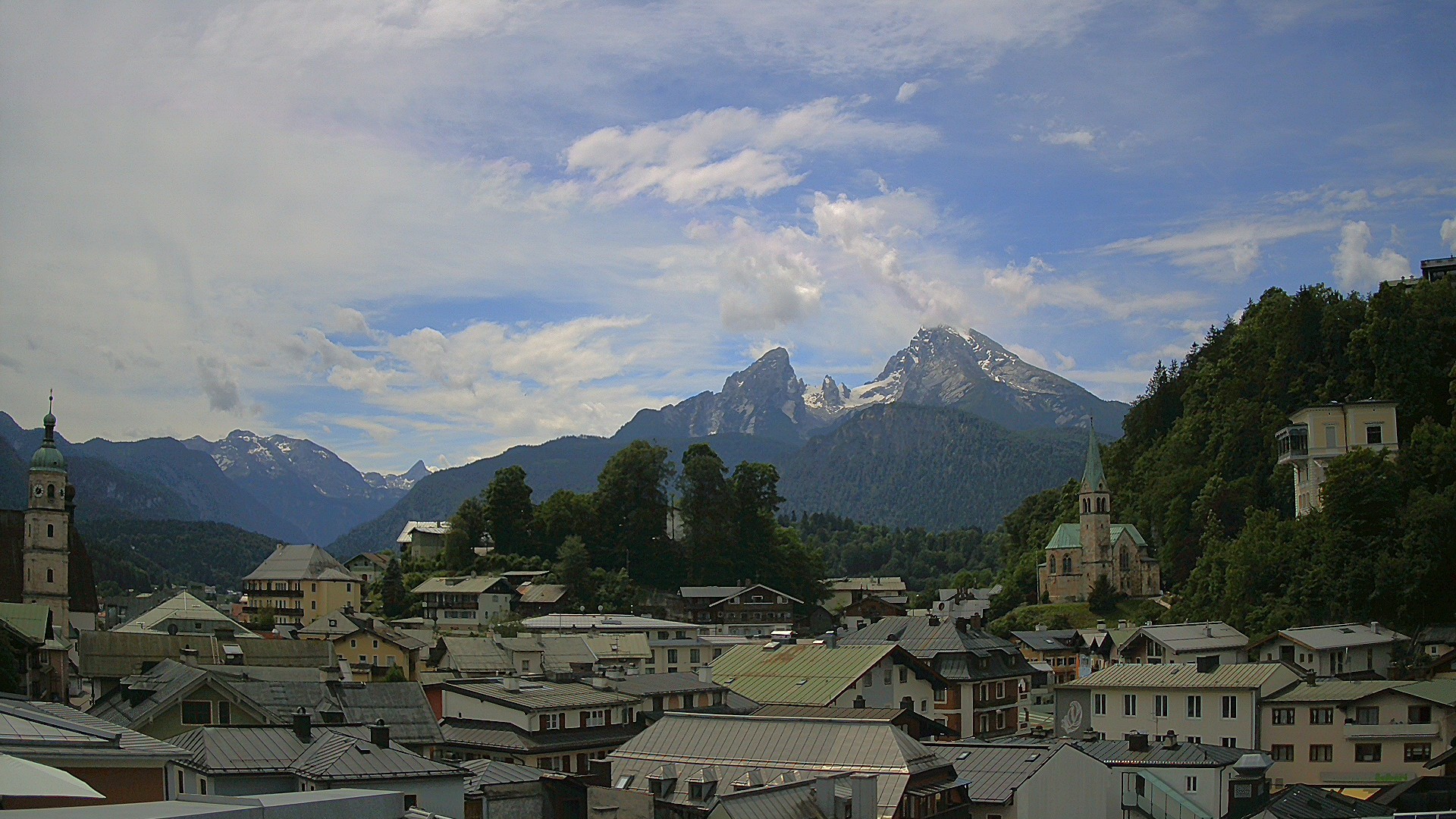 Archived image Webcam Berchtesgaden - City Centre