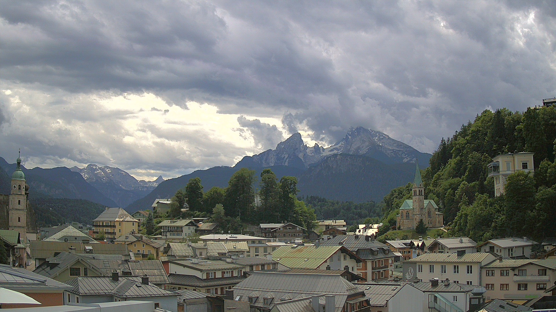 Archived image Webcam Berchtesgaden - City Centre