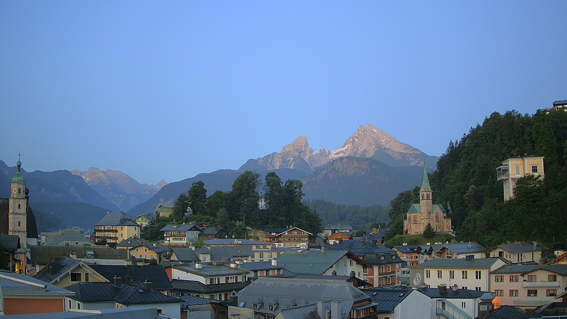 Archived image Webcam Berchtesgaden - City Centre