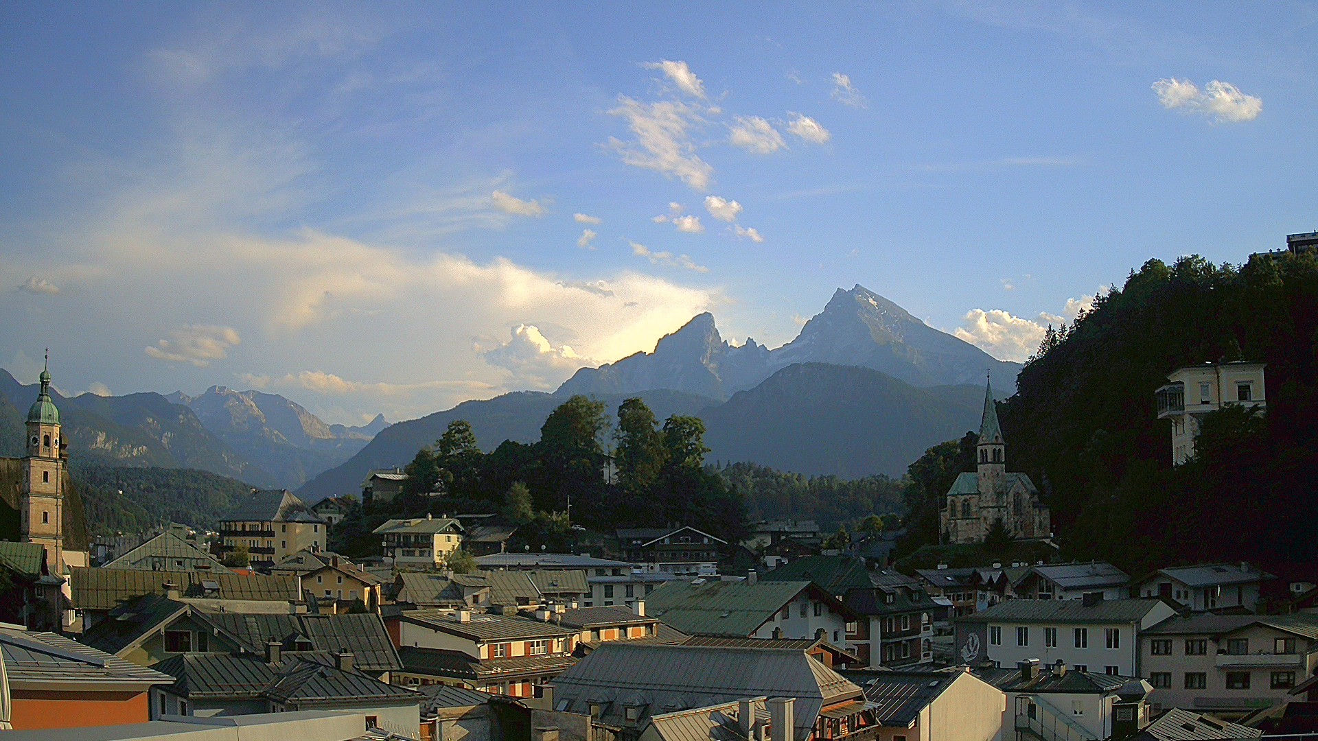 Archived image Webcam Berchtesgaden - City Centre