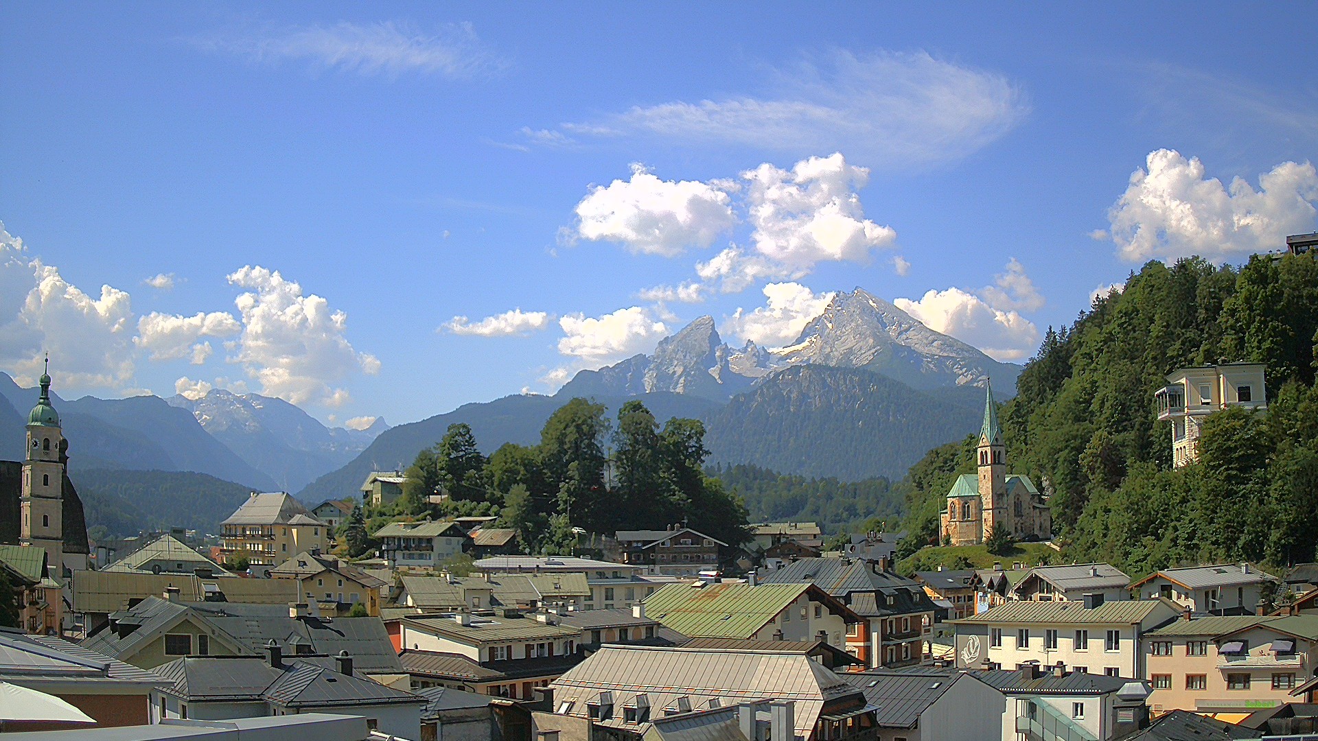 Archived image Webcam Berchtesgaden - City Centre