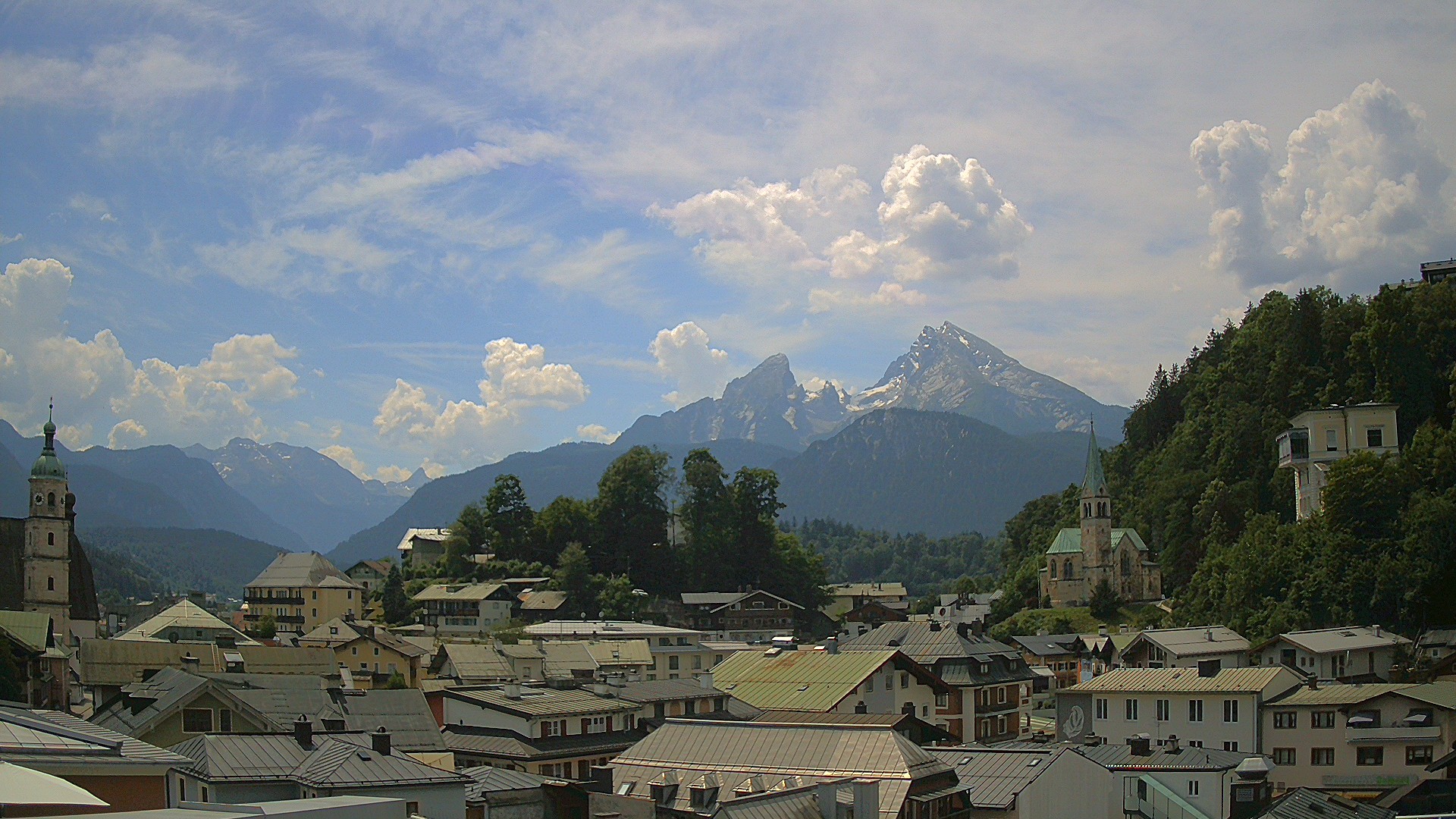 Archived image Webcam Berchtesgaden - City Centre