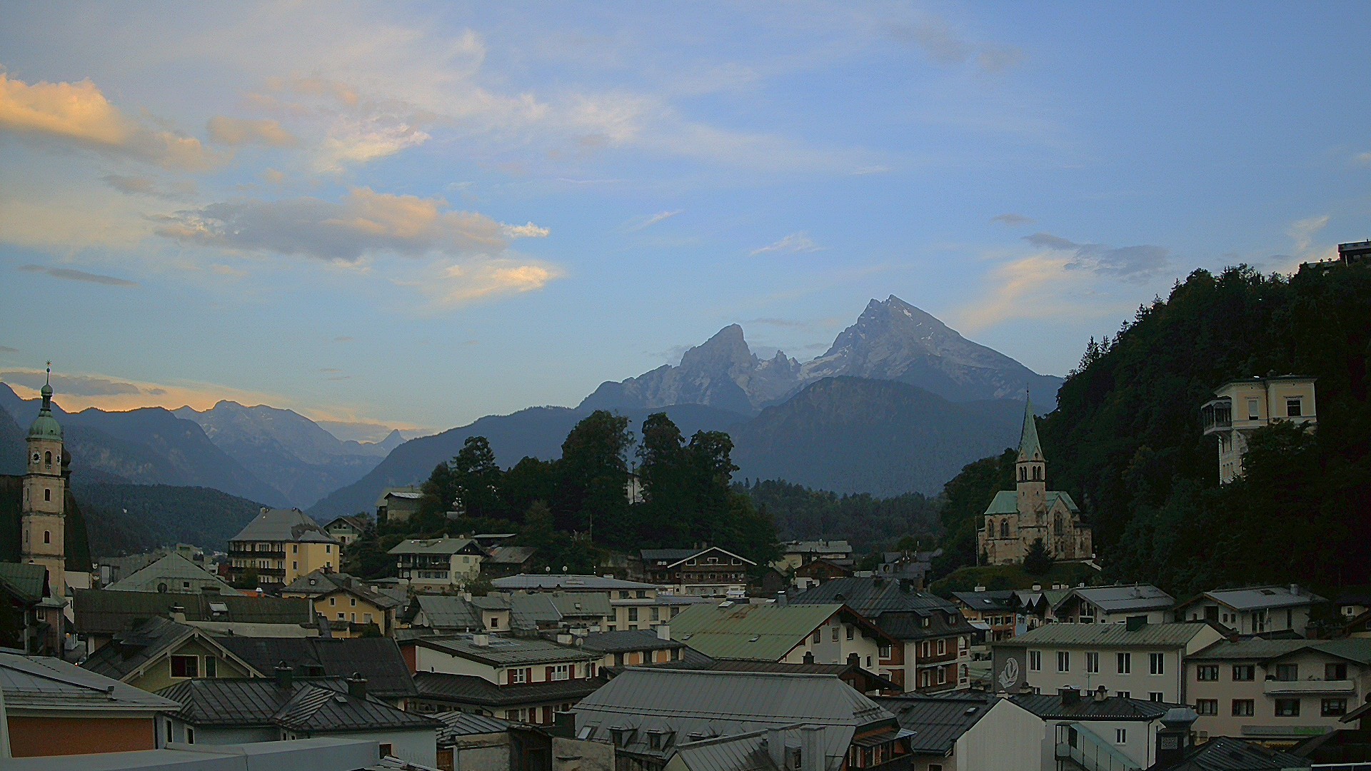 Archived image Webcam Berchtesgaden - City Centre