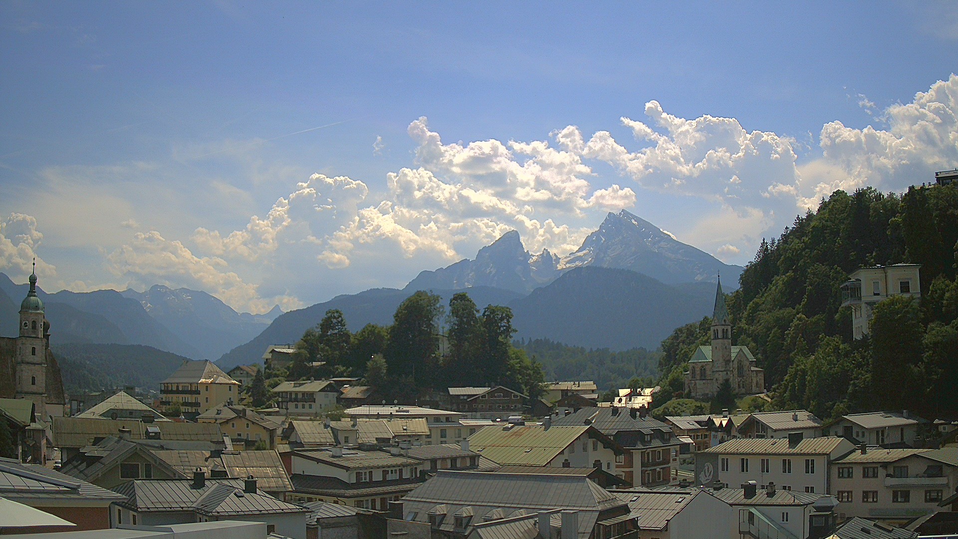 Archived image Webcam Berchtesgaden - City Centre