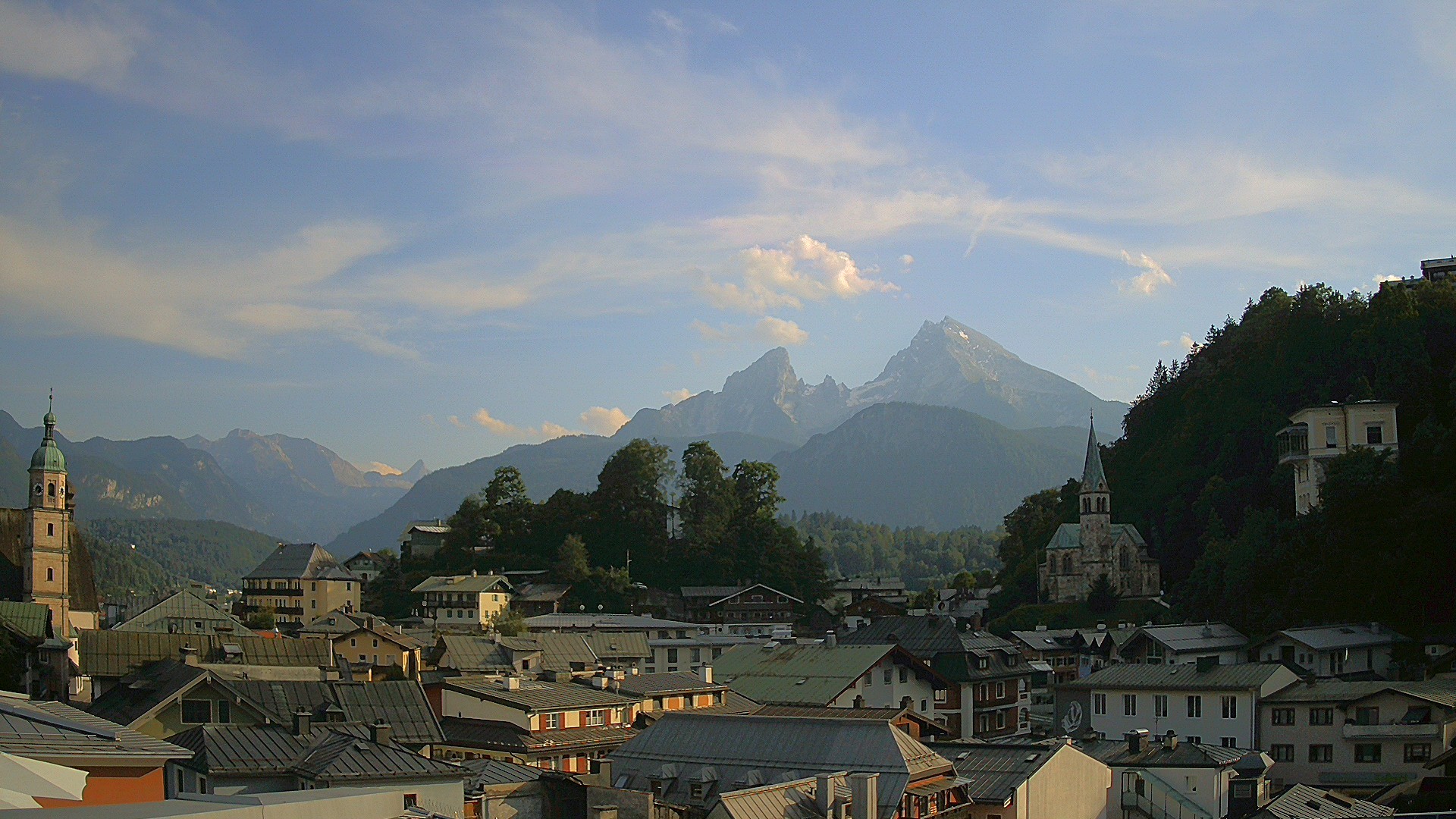 Archived image Webcam Berchtesgaden - City Centre