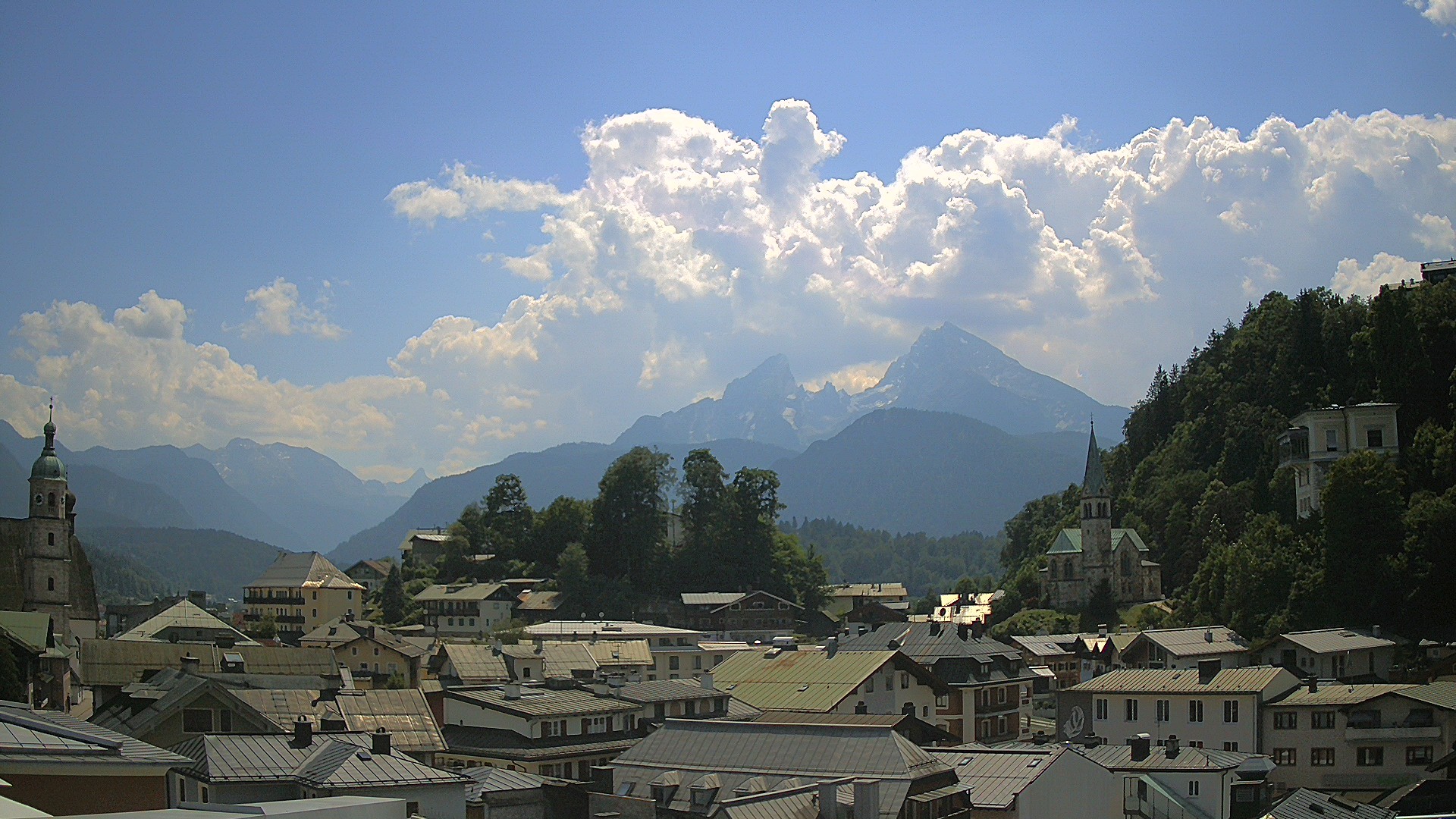 Archived image Webcam Berchtesgaden - City Centre