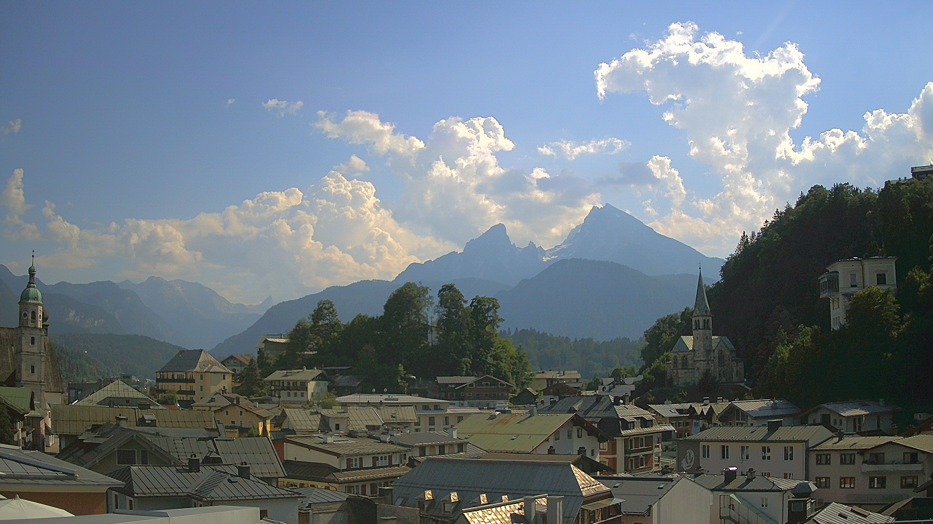 Archived image Webcam Berchtesgaden - City Centre