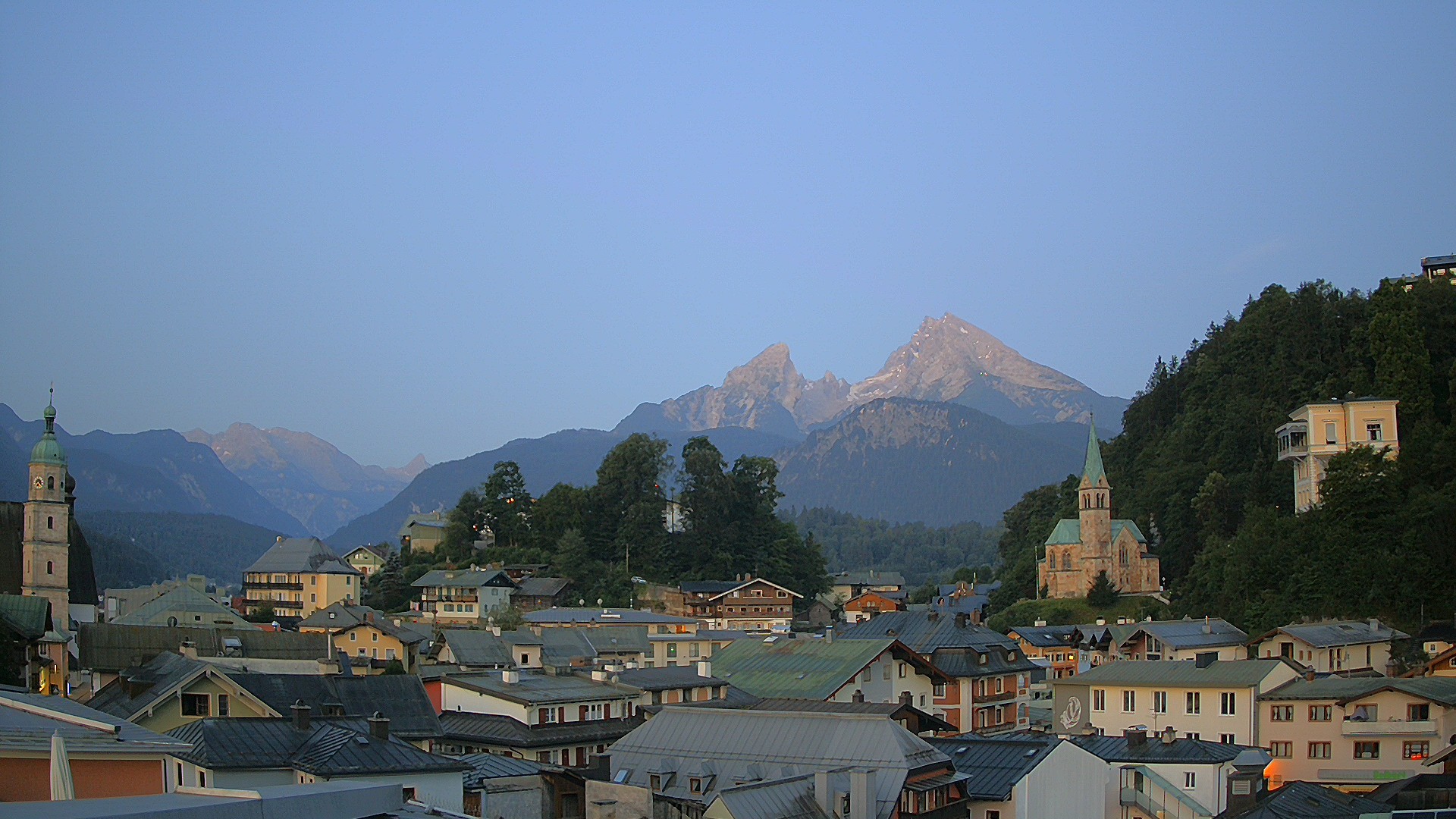 Archived image Webcam Berchtesgaden - City Centre
