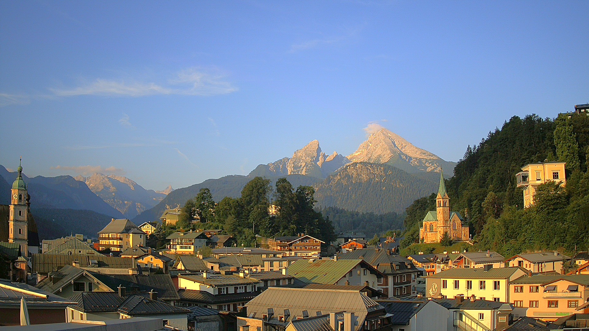 Archived image Webcam Berchtesgaden - City Centre