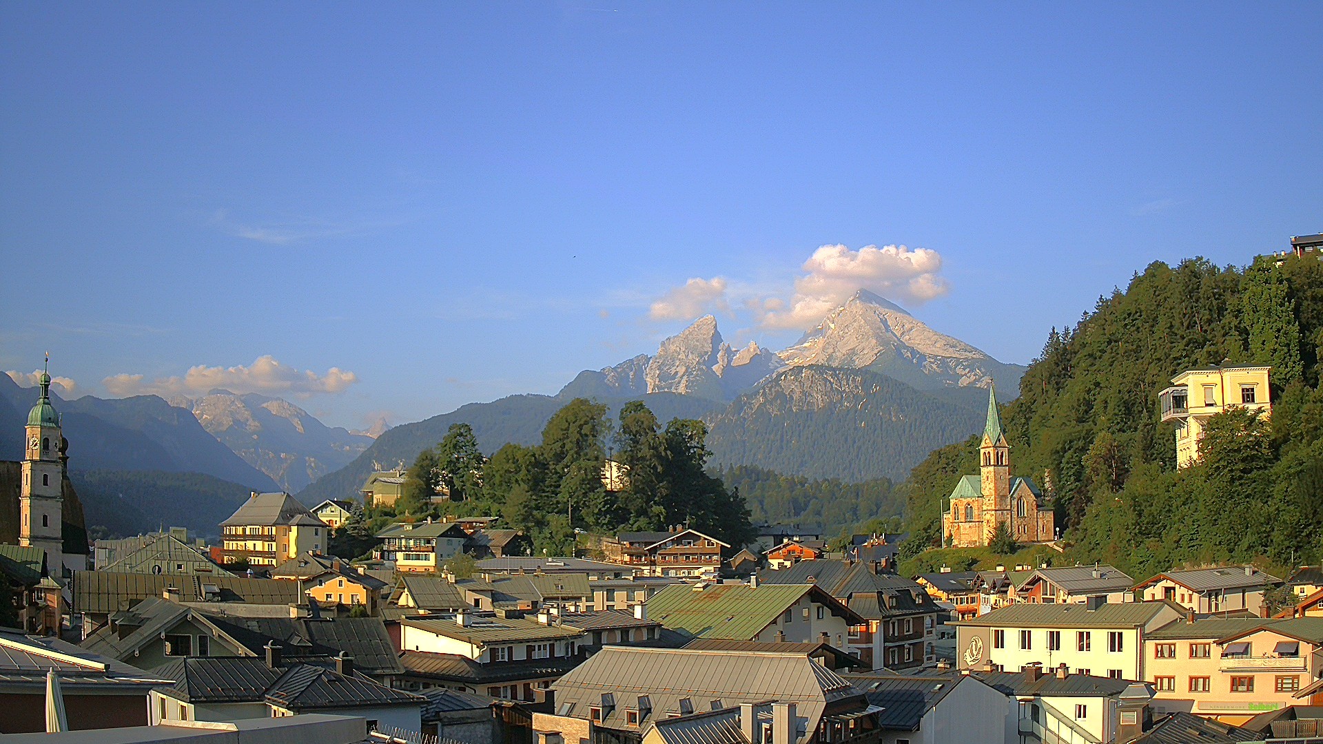 Archived image Webcam Berchtesgaden - City Centre