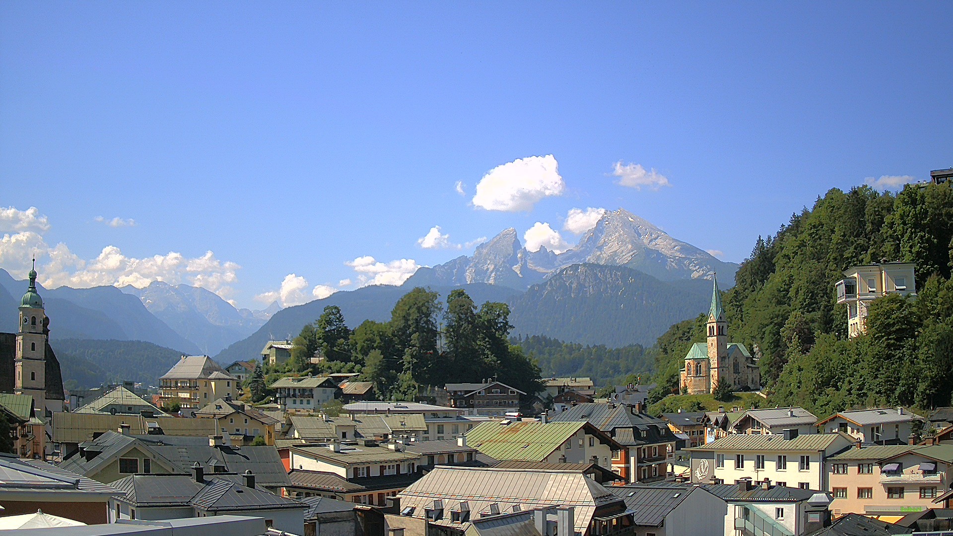 Archived image Webcam Berchtesgaden - City Centre