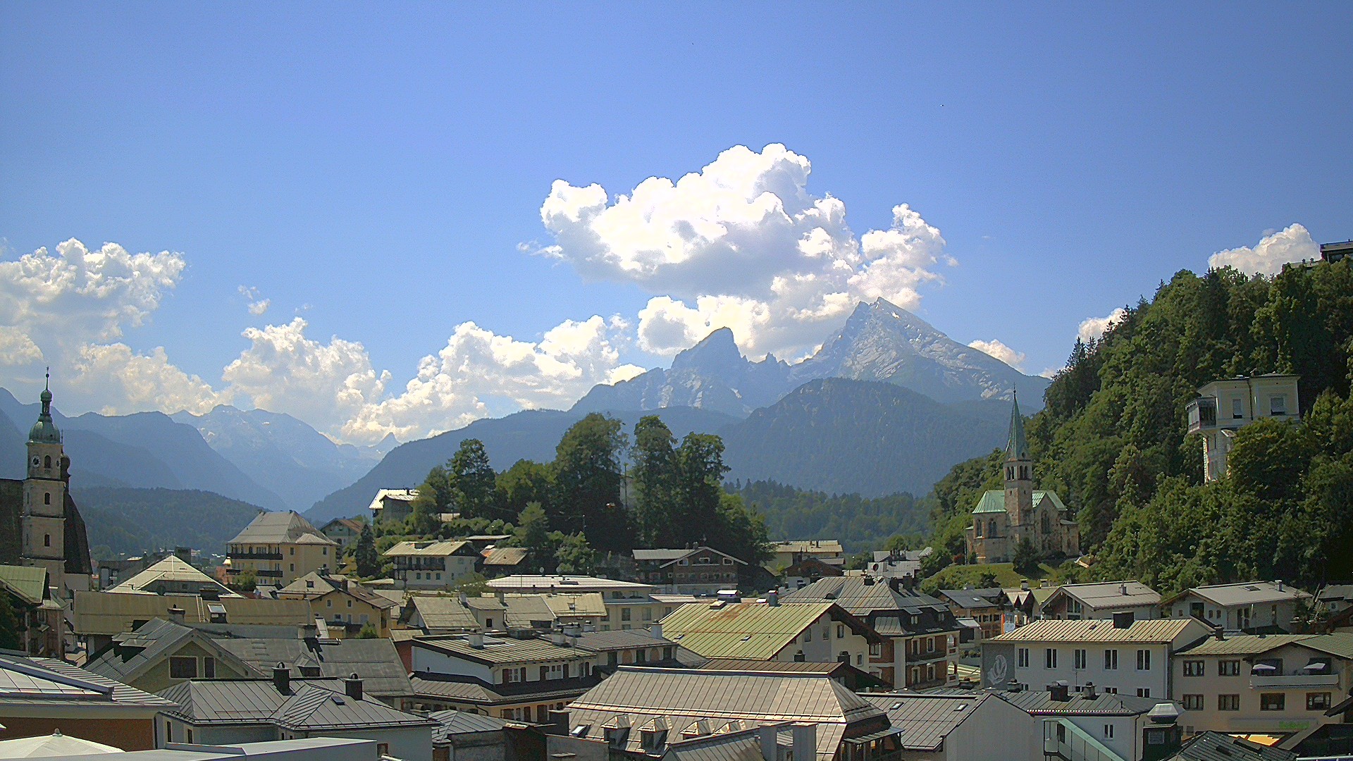 Archived image Webcam Berchtesgaden - City Centre