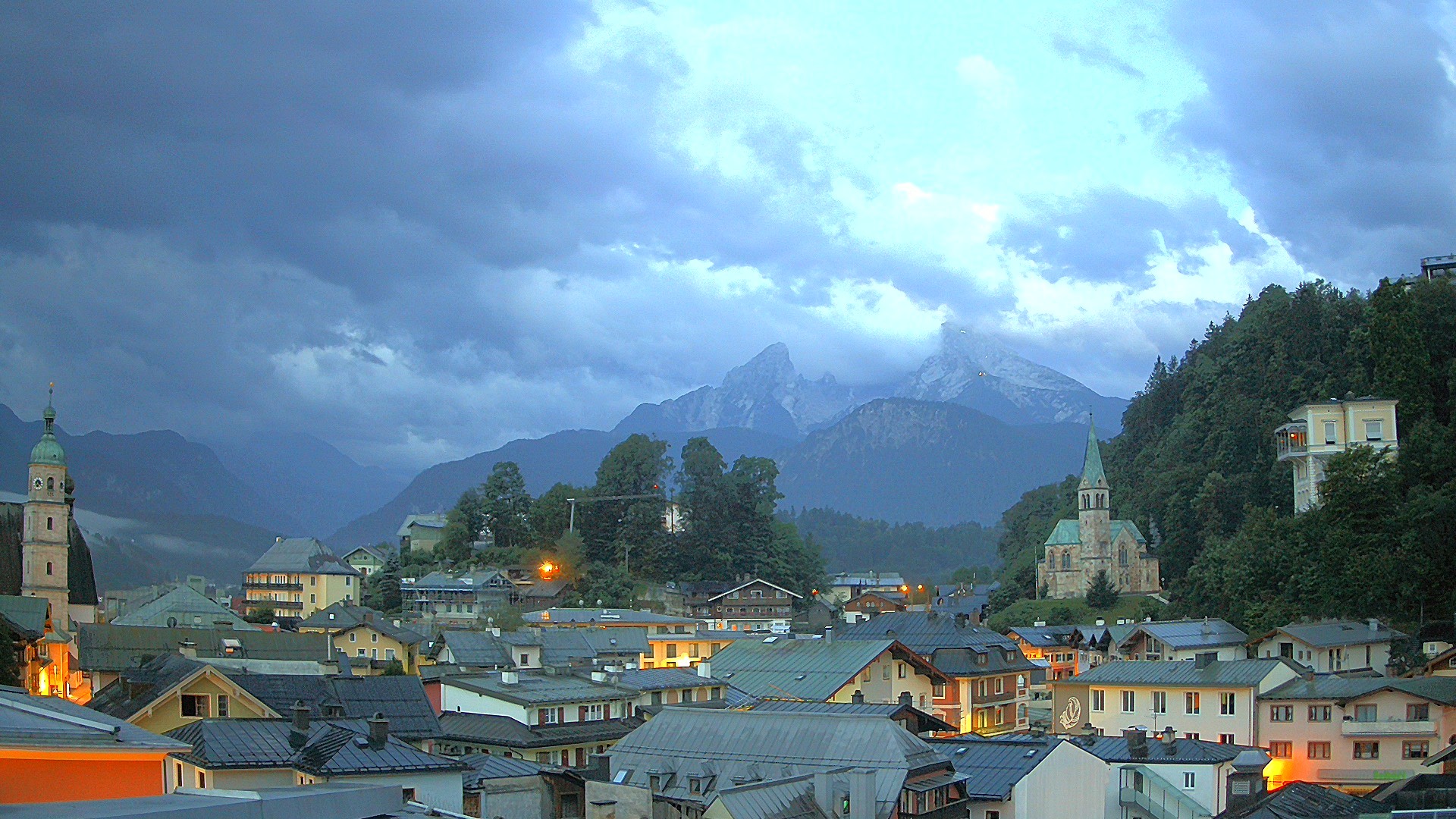 Archived image Webcam Berchtesgaden - City Centre