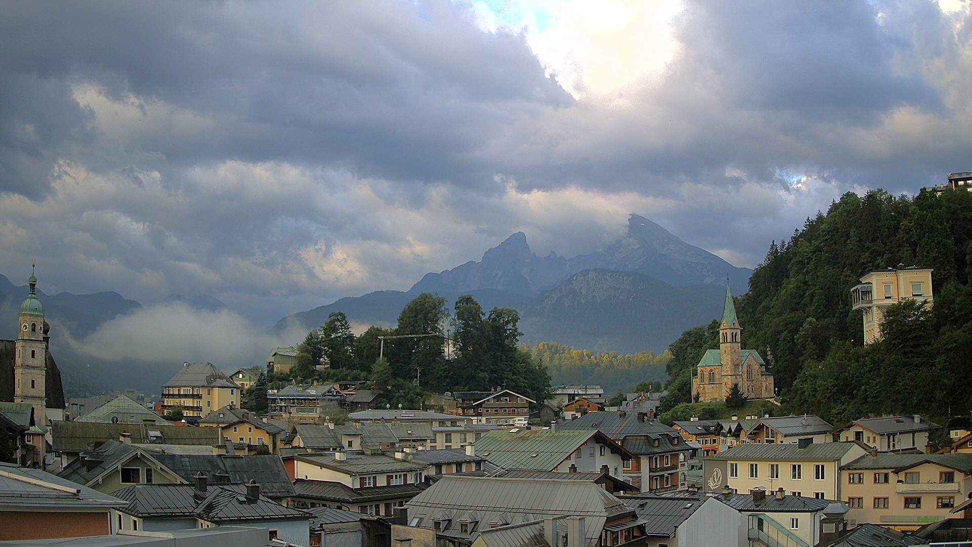 Archived image Webcam Berchtesgaden - City Centre